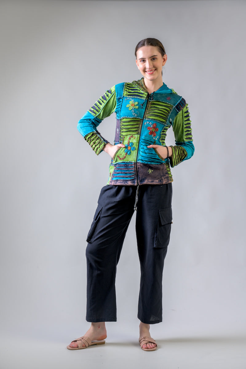 Rhea Bold Vented Flower Jacket