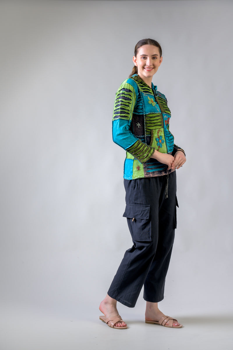 Rhea Bold Vented Flower Jacket