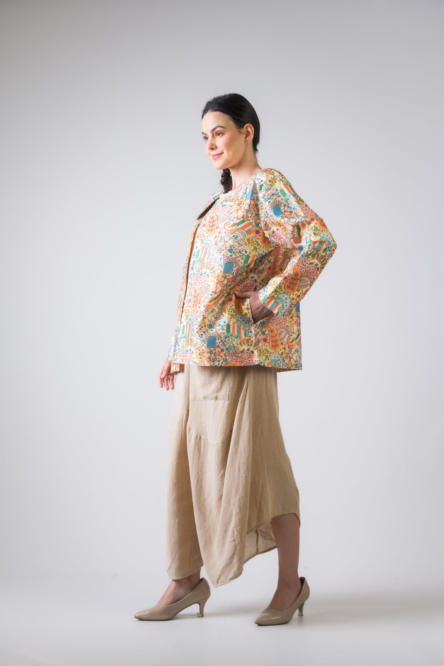 Rhea Bold Handy Cotton Jacket (Assorted)