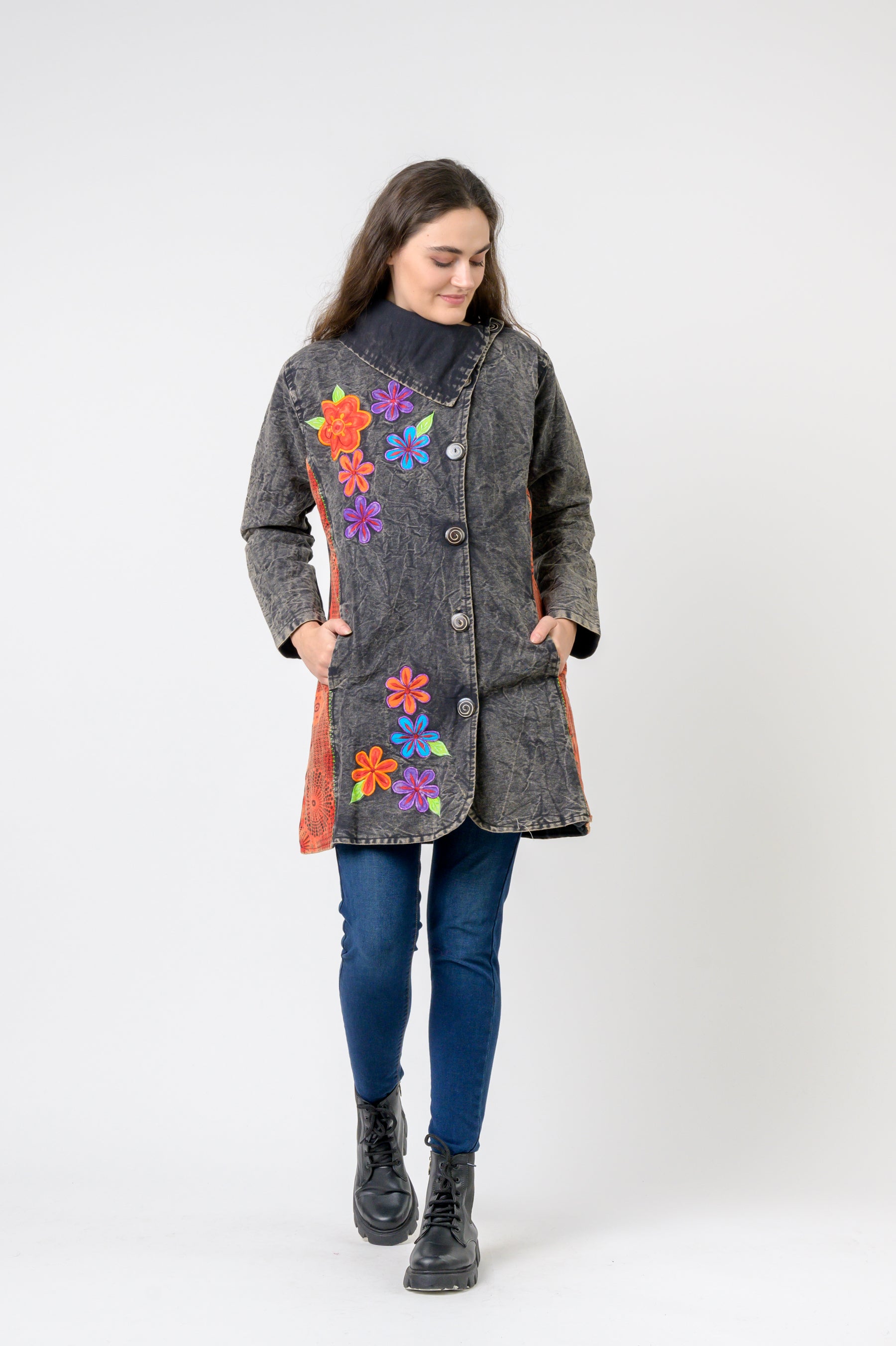 Rhea Double Breasted Cotton Jacket