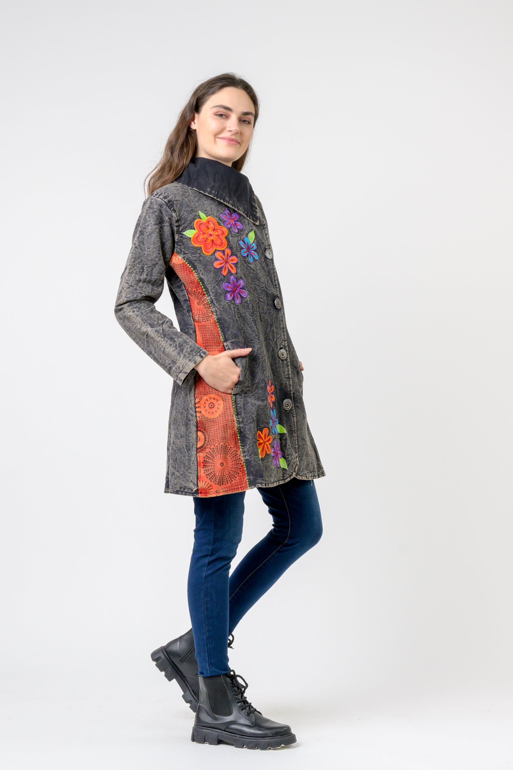 Rhea Double Breasted Cotton Jacket