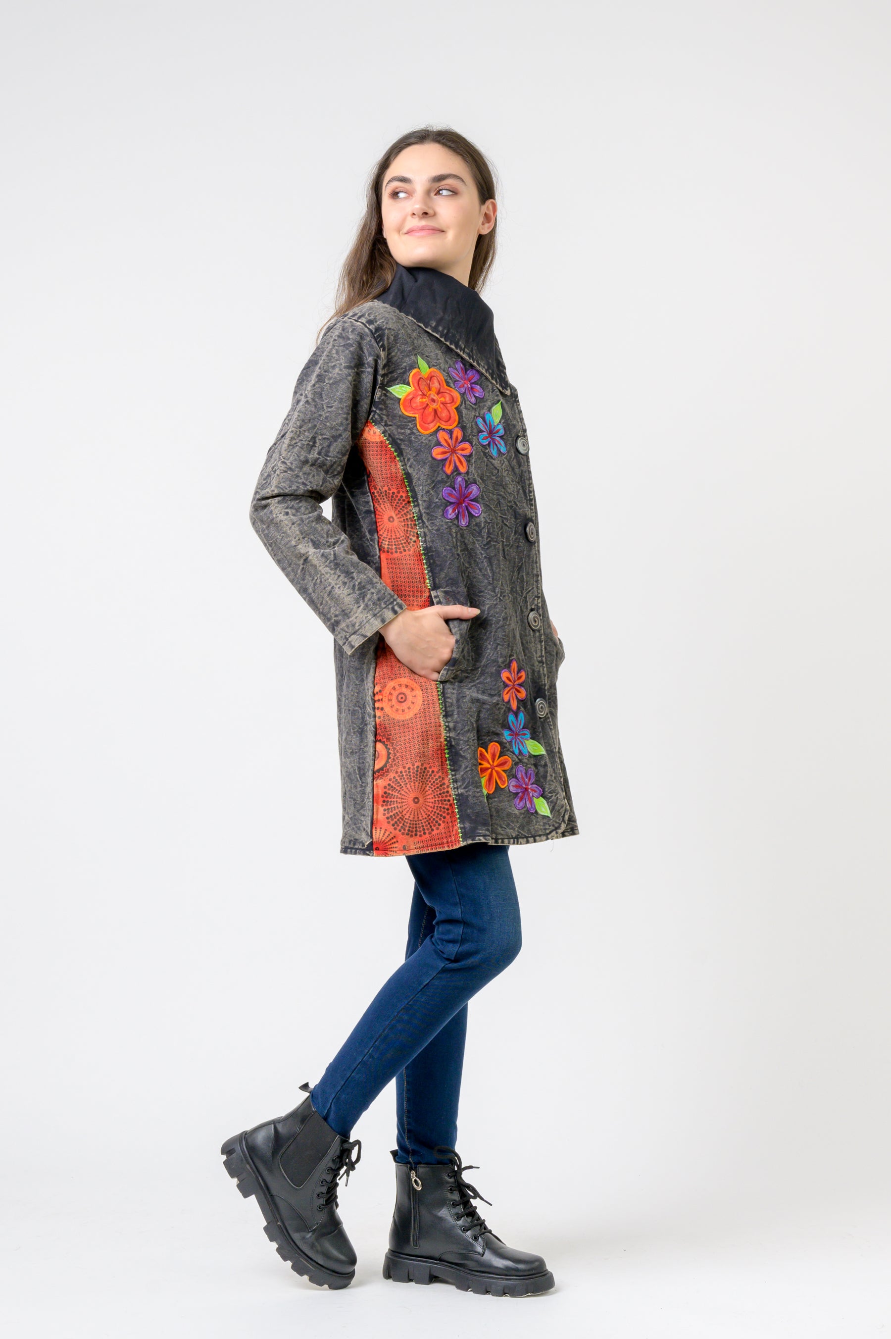 Rhea Double Breasted Cotton Jacket