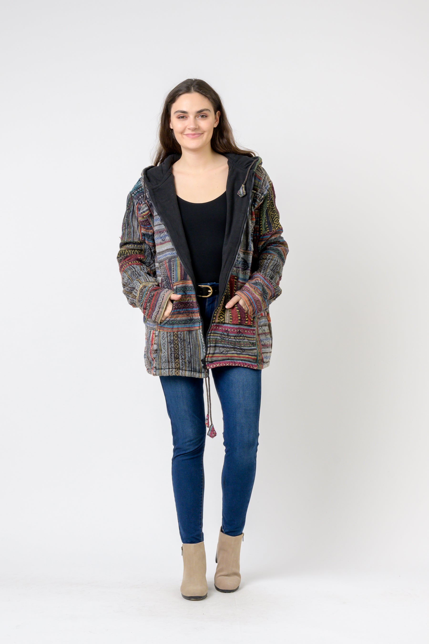 Rhea Patch Print Jacket