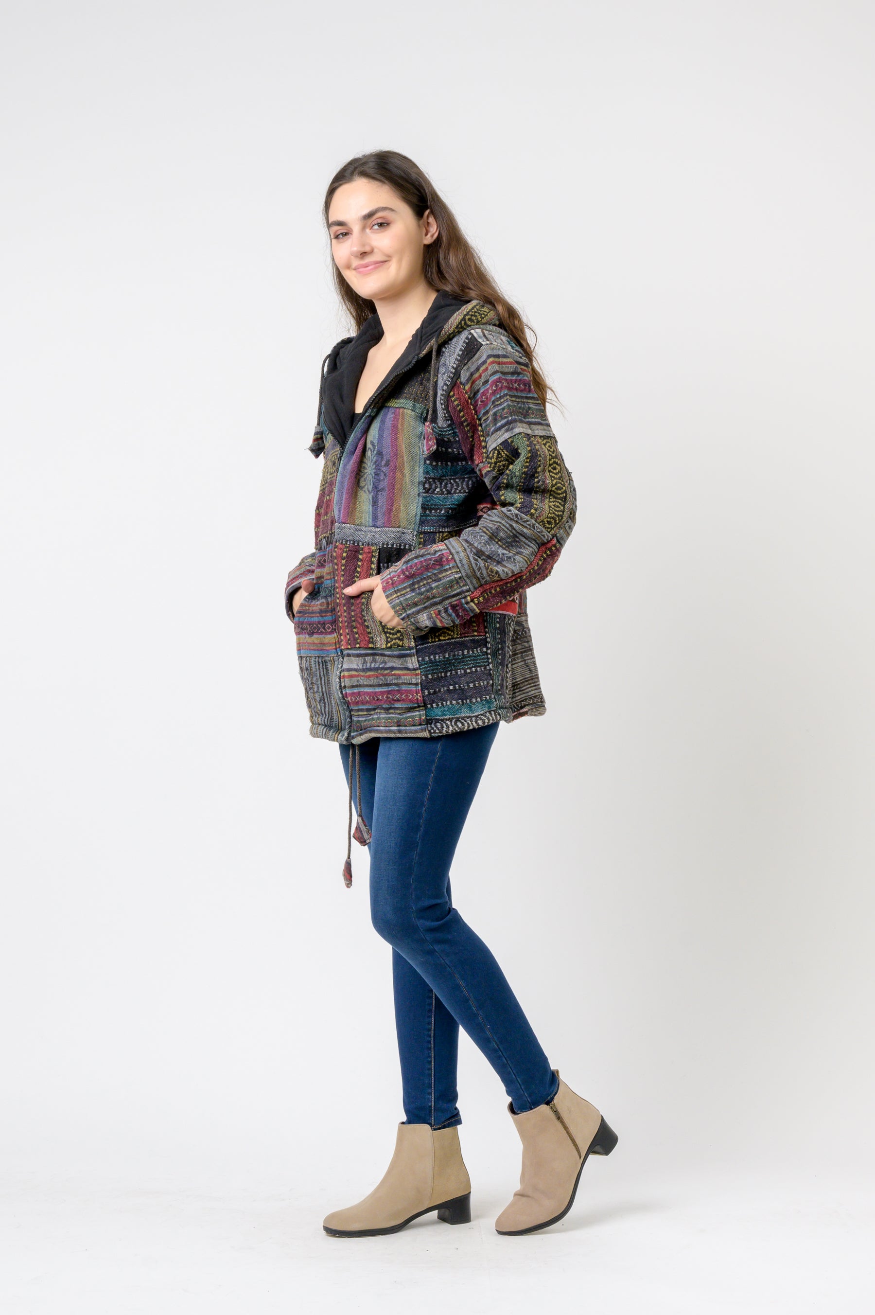 Rhea Patch Print Jacket