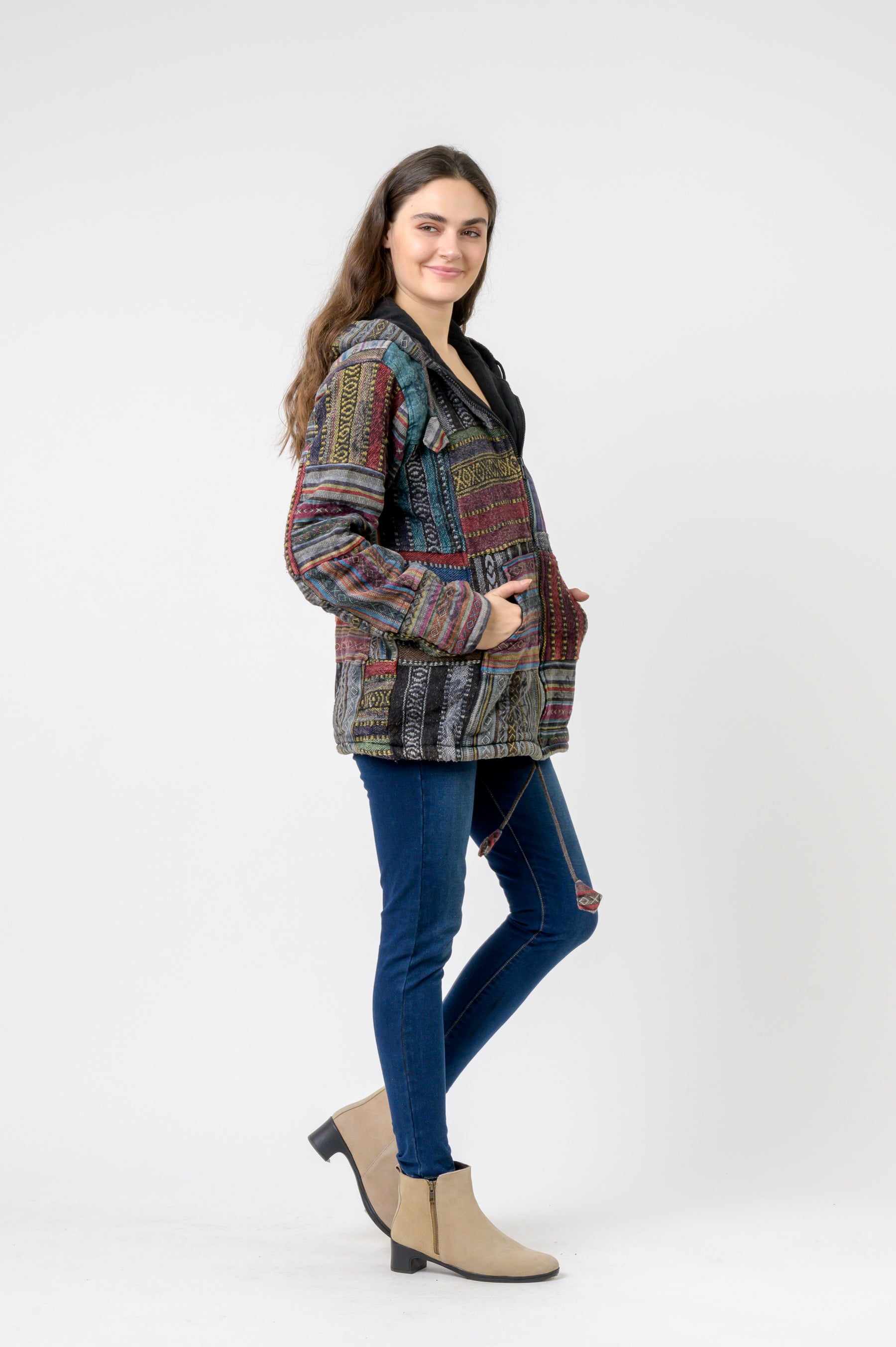 Rhea Patch Print Jacket