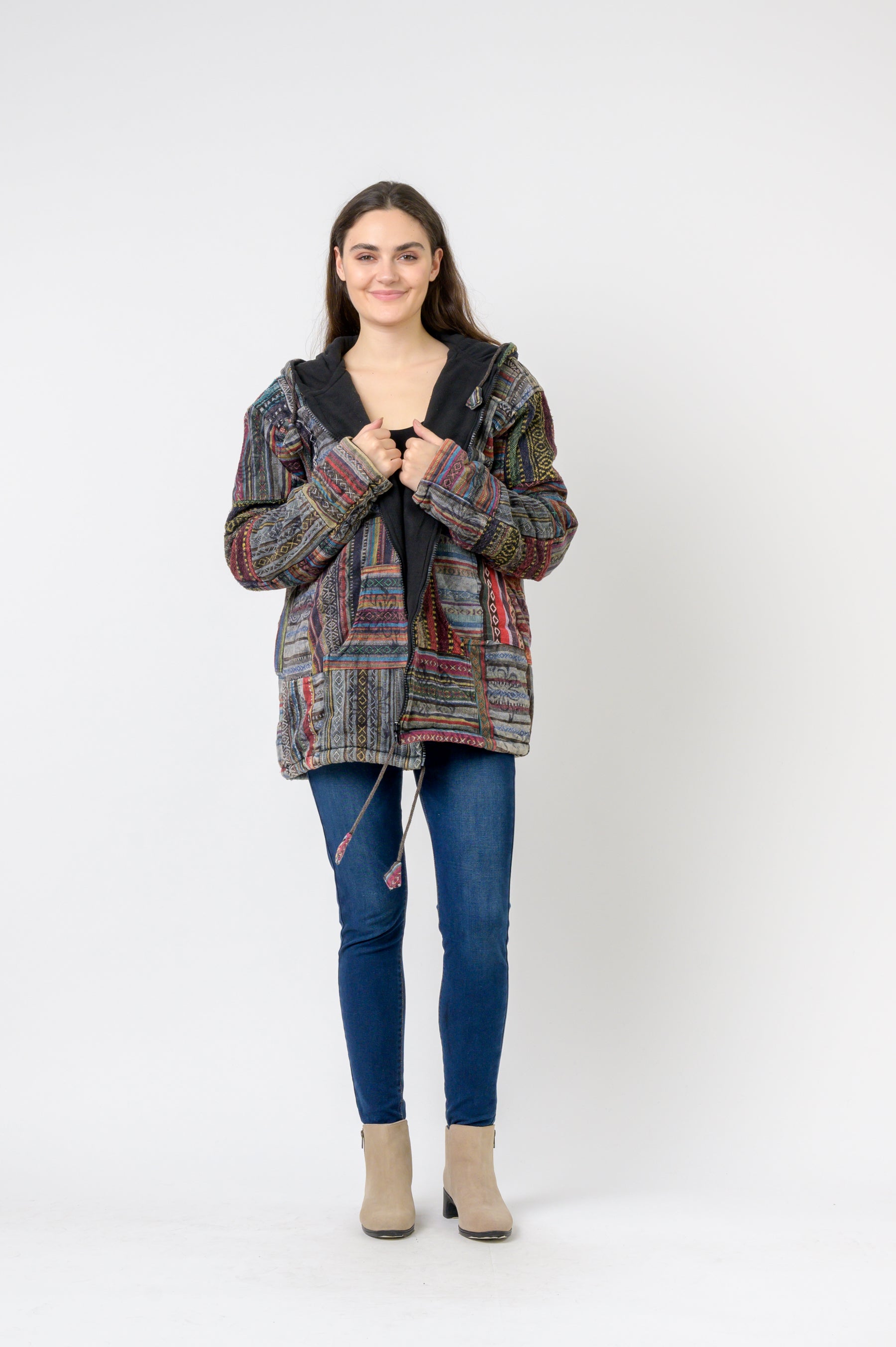 Rhea Patch Print Jacket