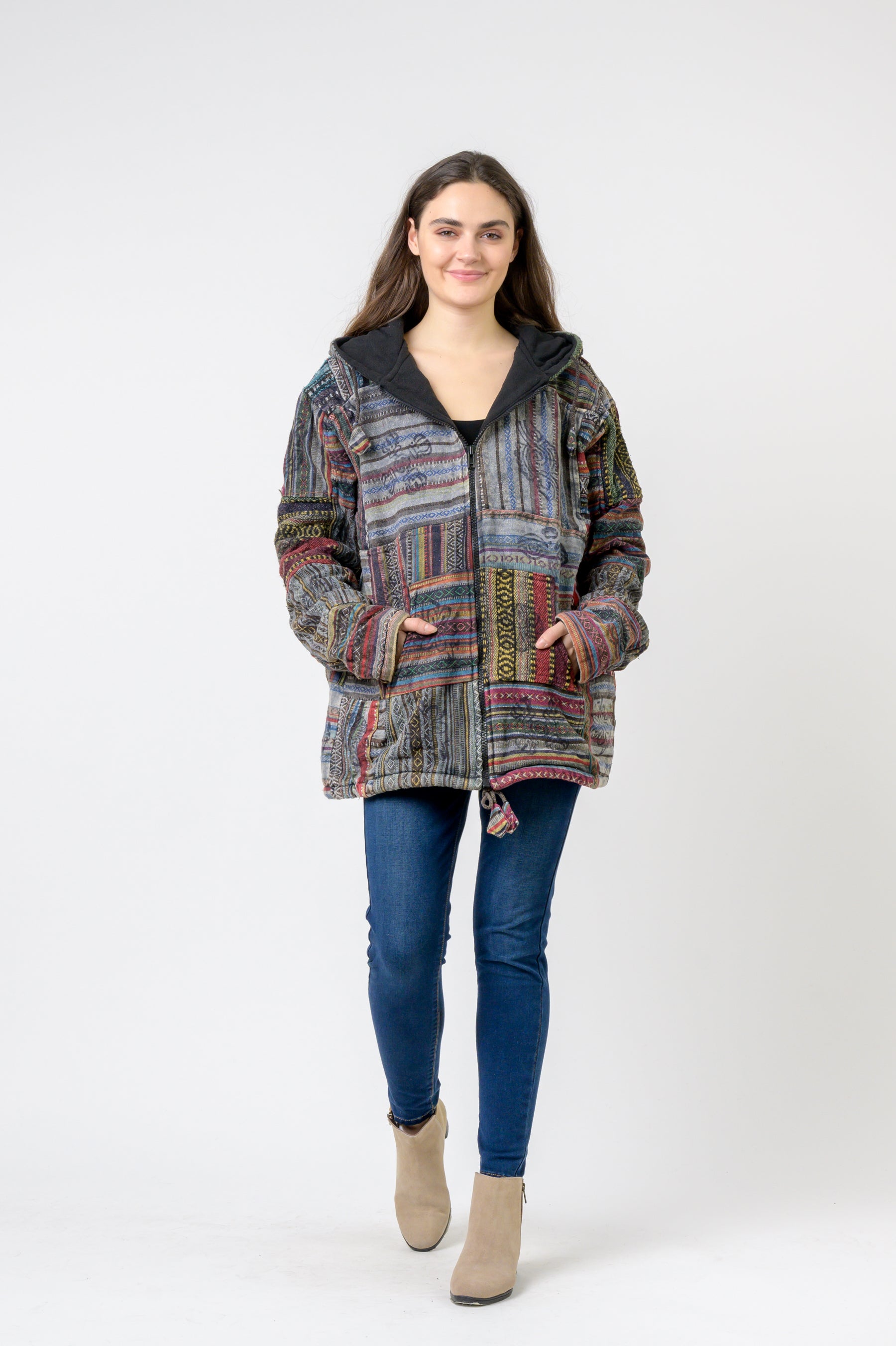 Rhea Patch Print Jacket