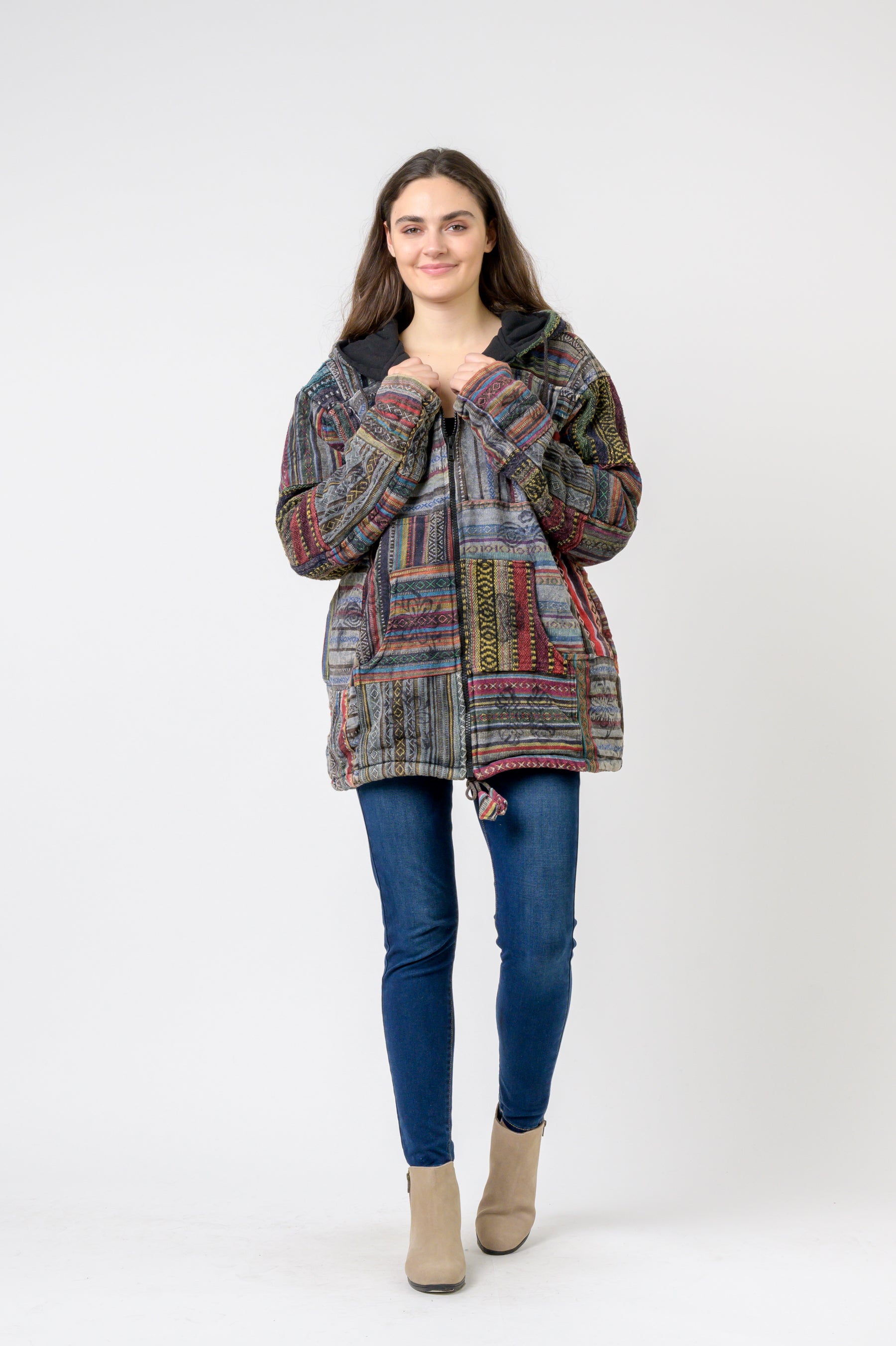 Rhea Patch Print Jacket