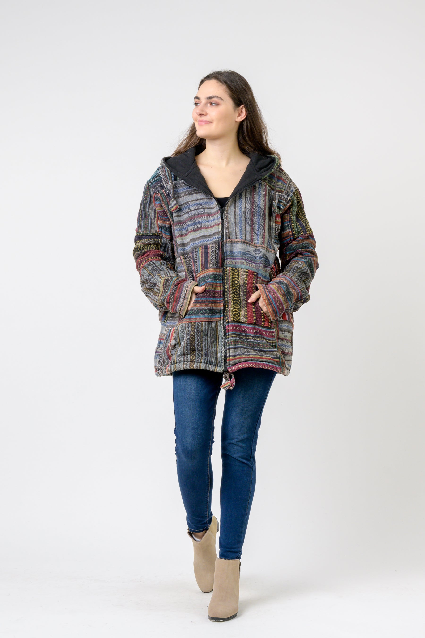 Rhea Patch Print Jacket