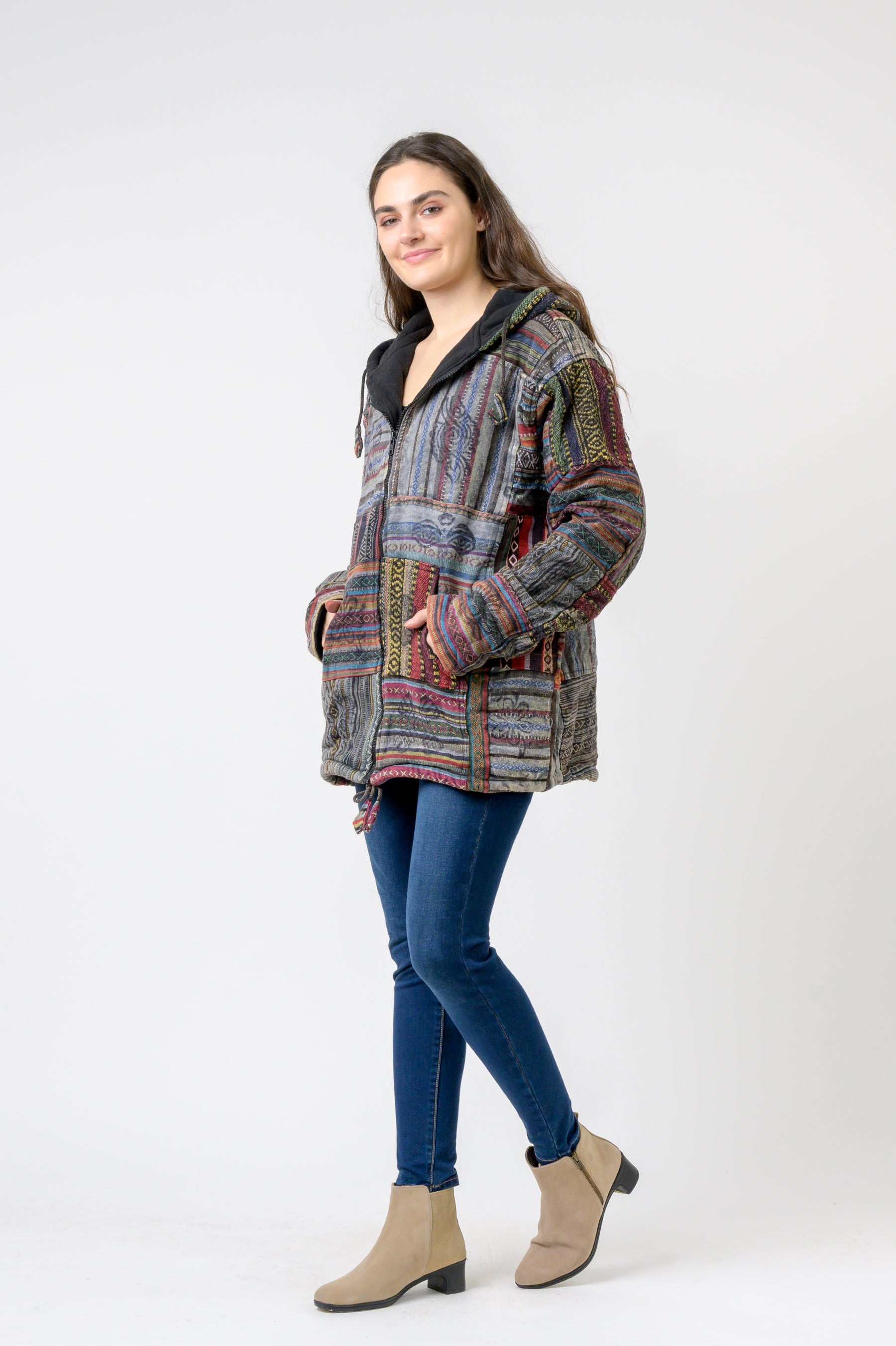 Rhea Patch Print Jacket