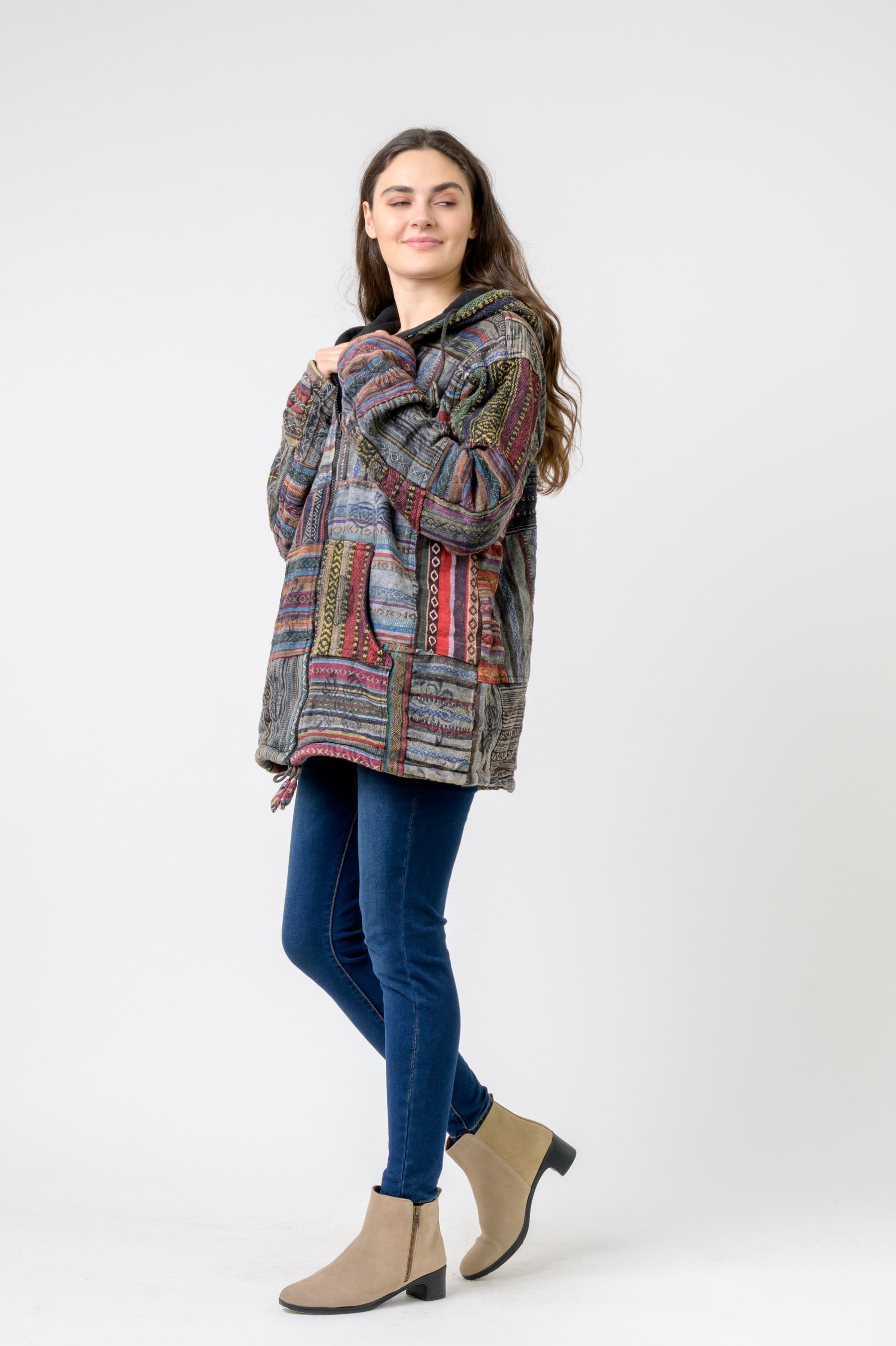 Rhea Patch Print Jacket