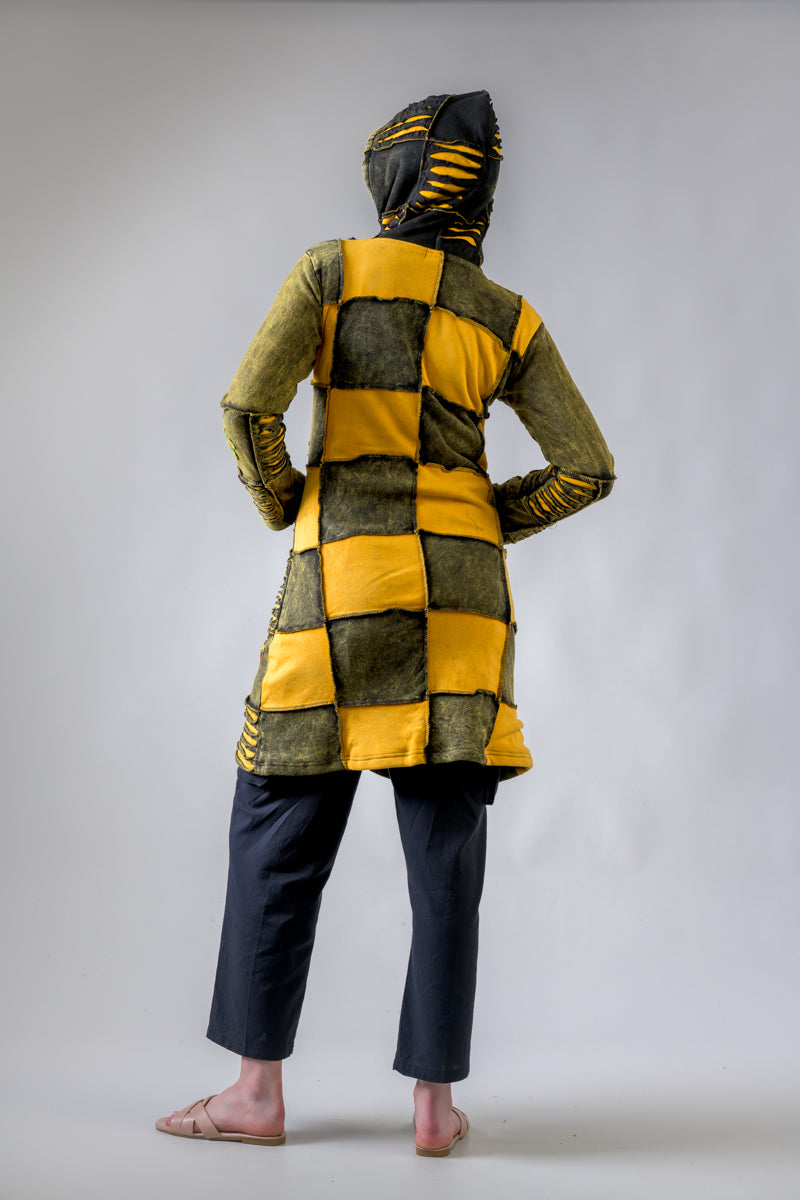 Rhea Cotton Long Flower Jacket