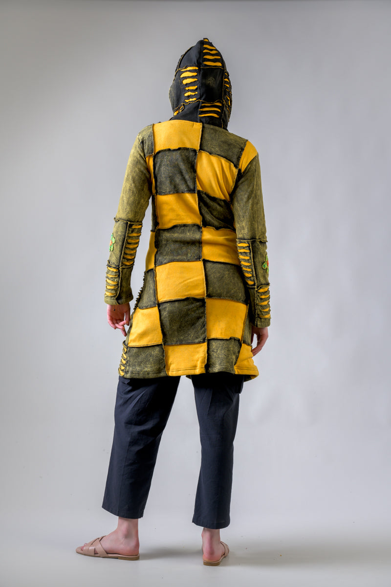 Rhea Cotton Long Flower Jacket