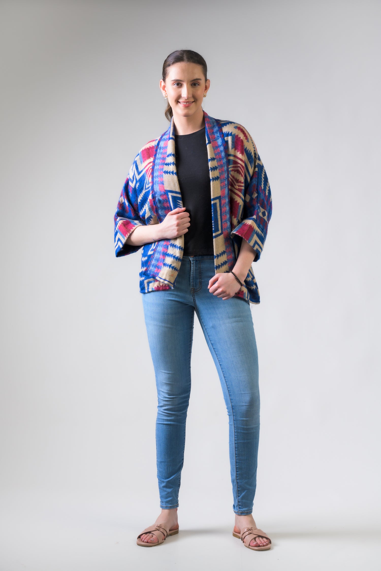 Rhea Southwest Light Jacket Beige / Small/Medium