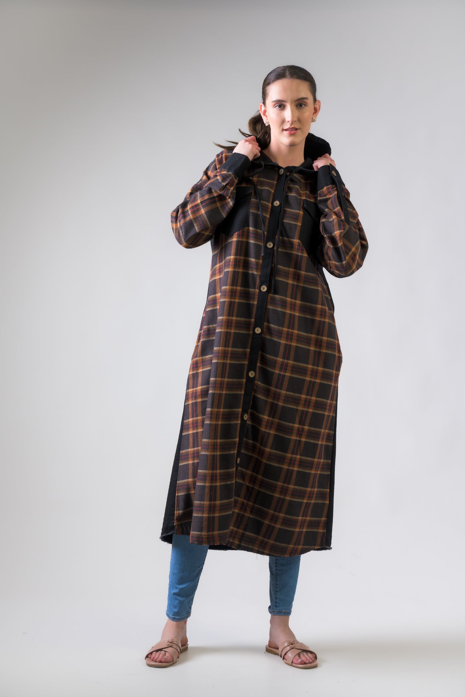 Rhea Audrey Long Jacket Brown / S/M