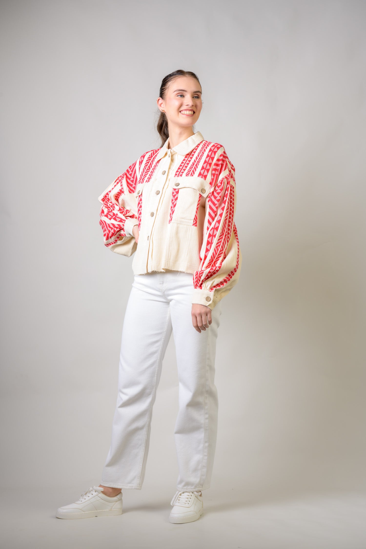 Rhea Crop Jacket Red / S/M