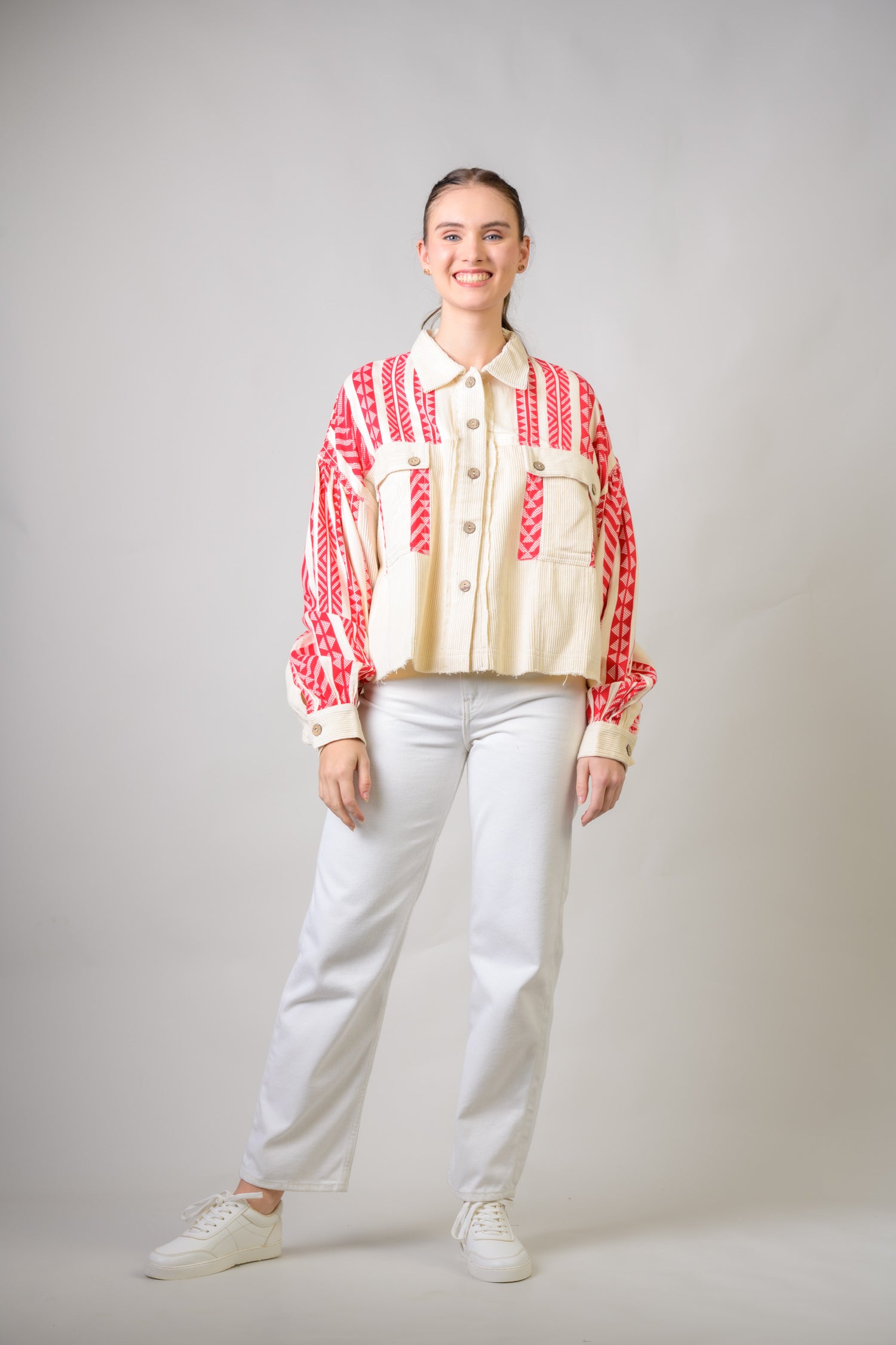 Rhea Crop Jacket Red / S/M