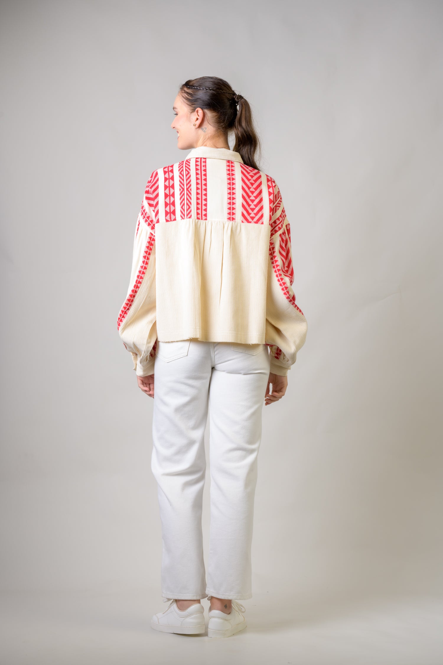 Rhea Crop Jacket Red / L/X
