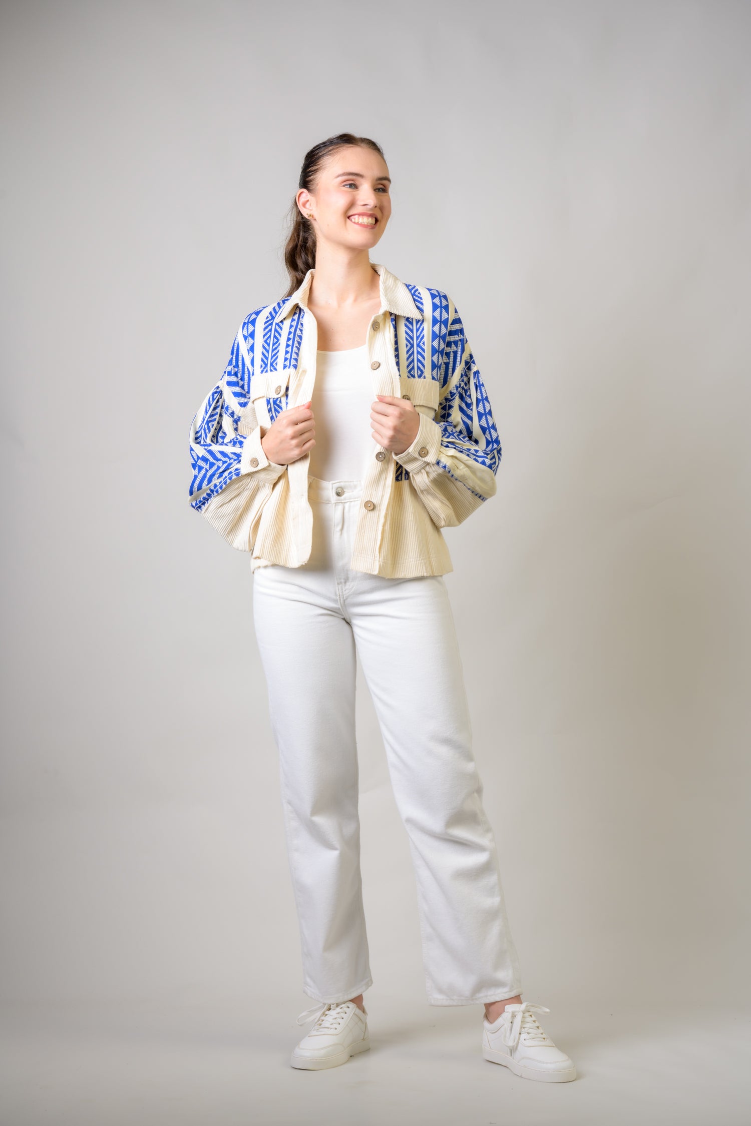 Rhea Crop Jacket Blue / L/X