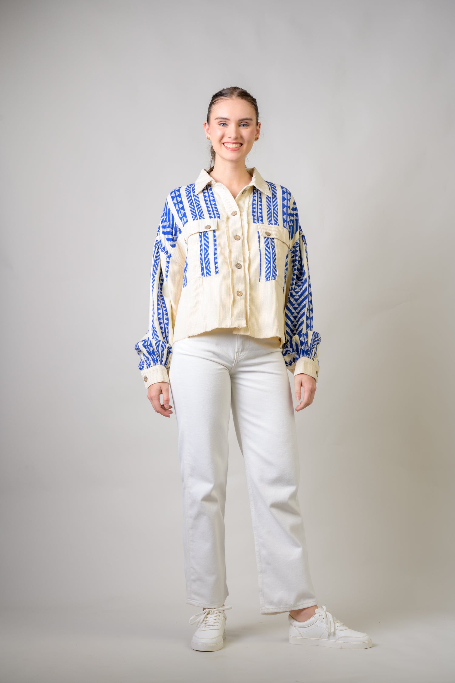 Rhea Crop Jacket Blue / L/X