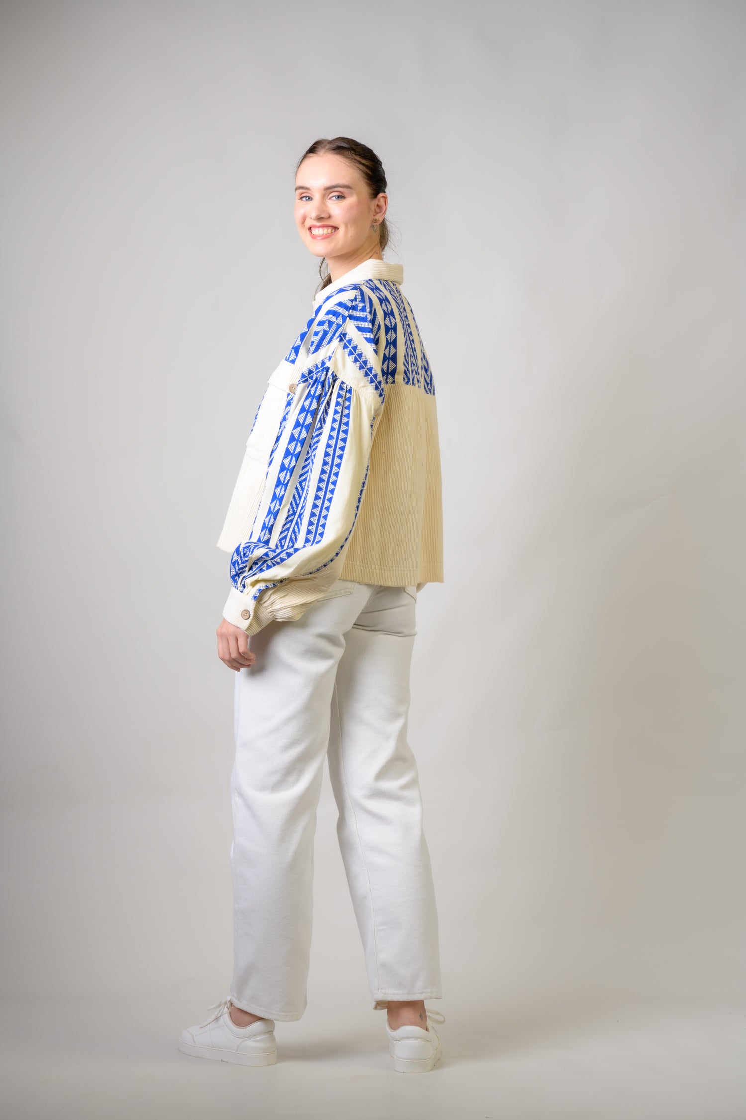 Rhea Crop Jacket Blue / L/X