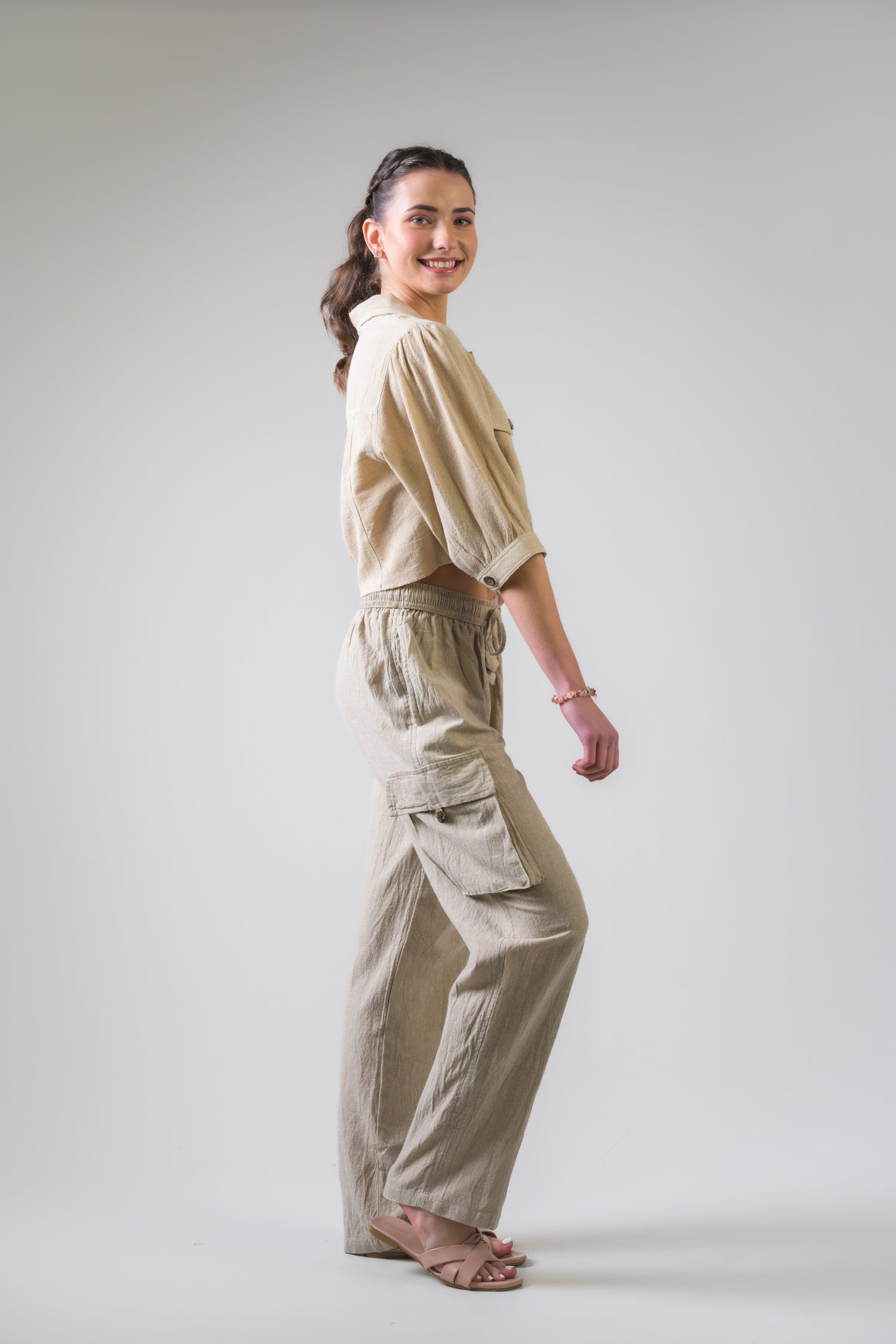 Rhea Button-Down Short Jacket