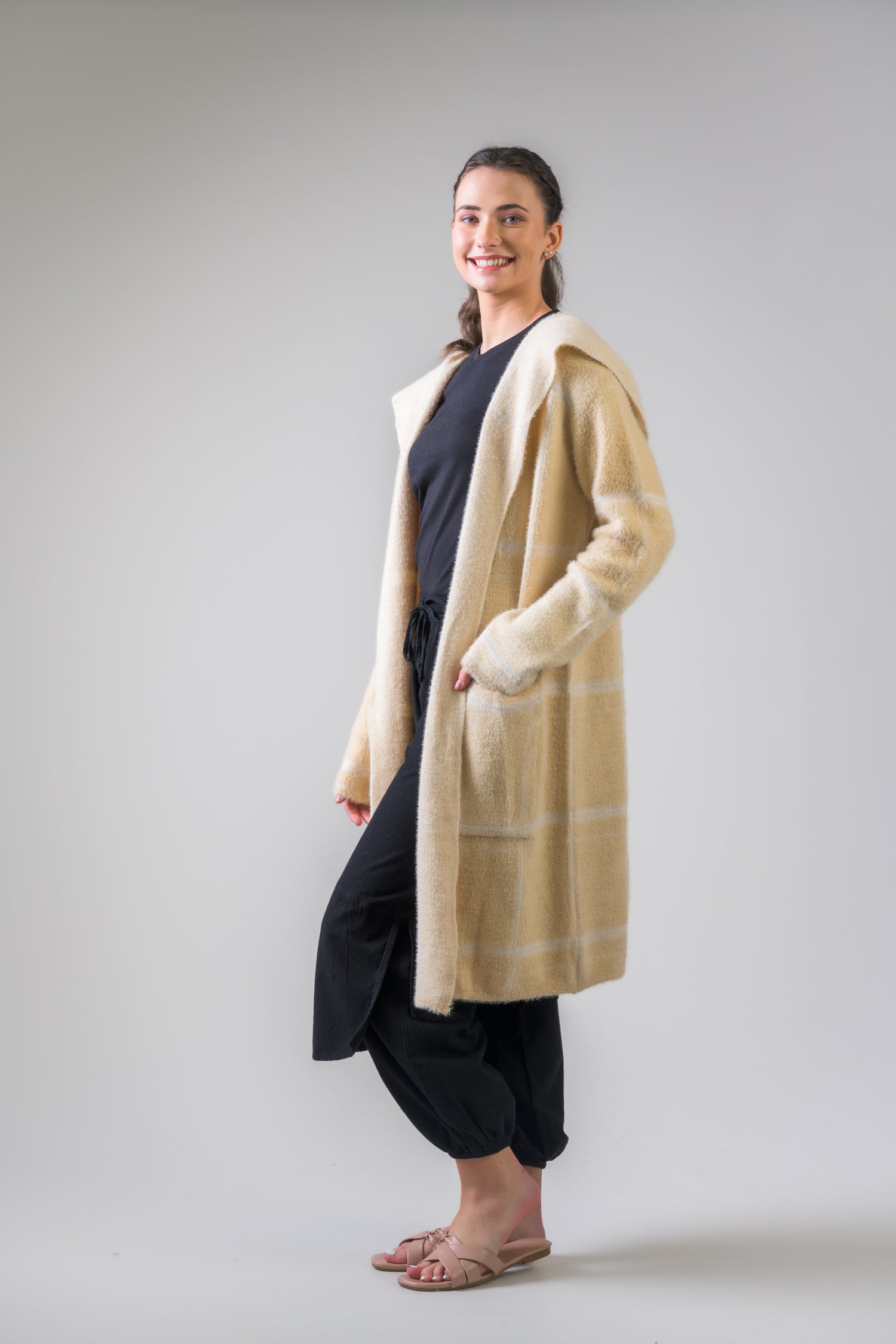 Rhea Pattern Jacket Beige / L/X