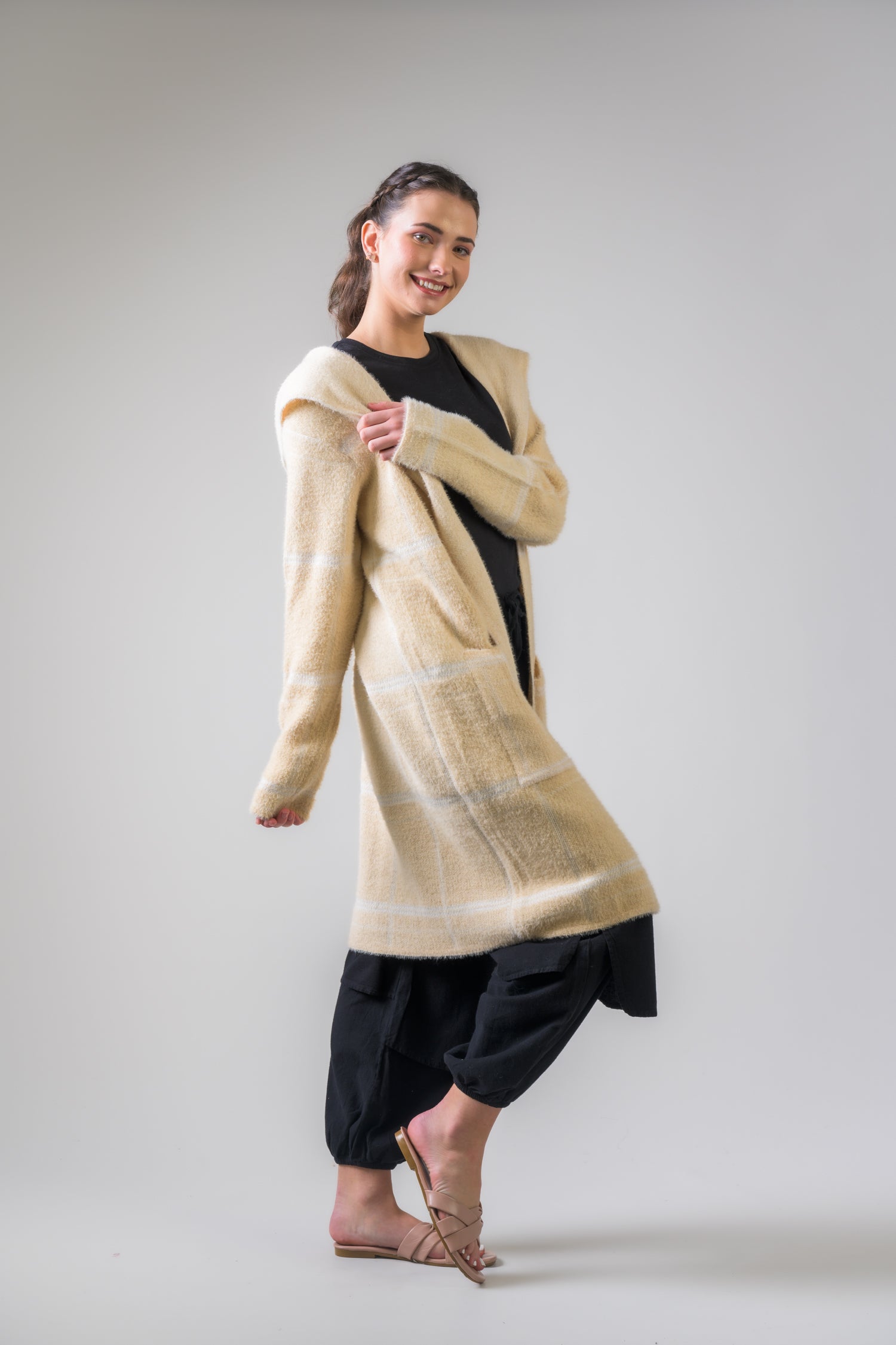 Rhea Pattern Jacket Beige / L/X