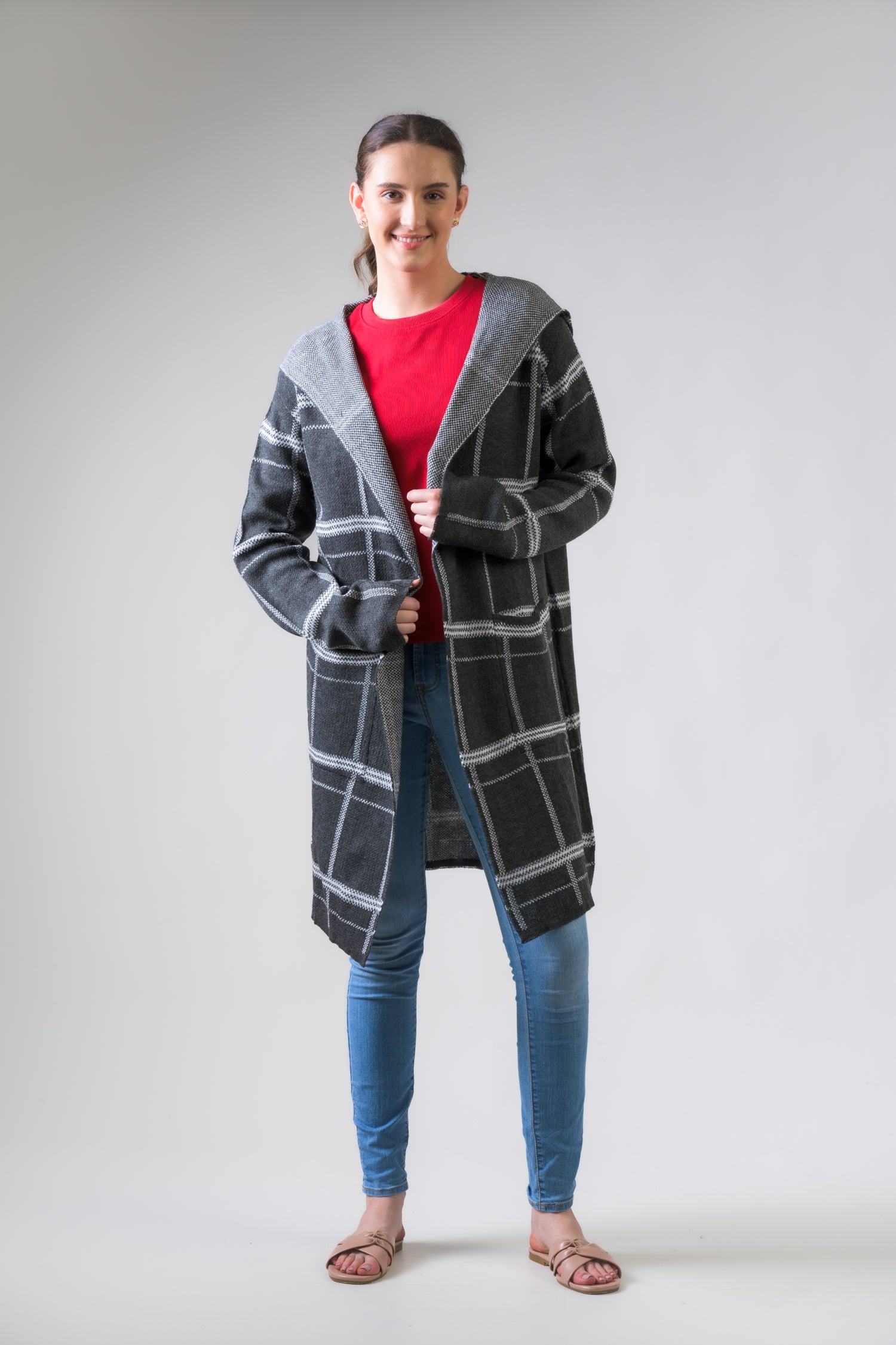 Rhea Pattern Jacket Grey / S/M