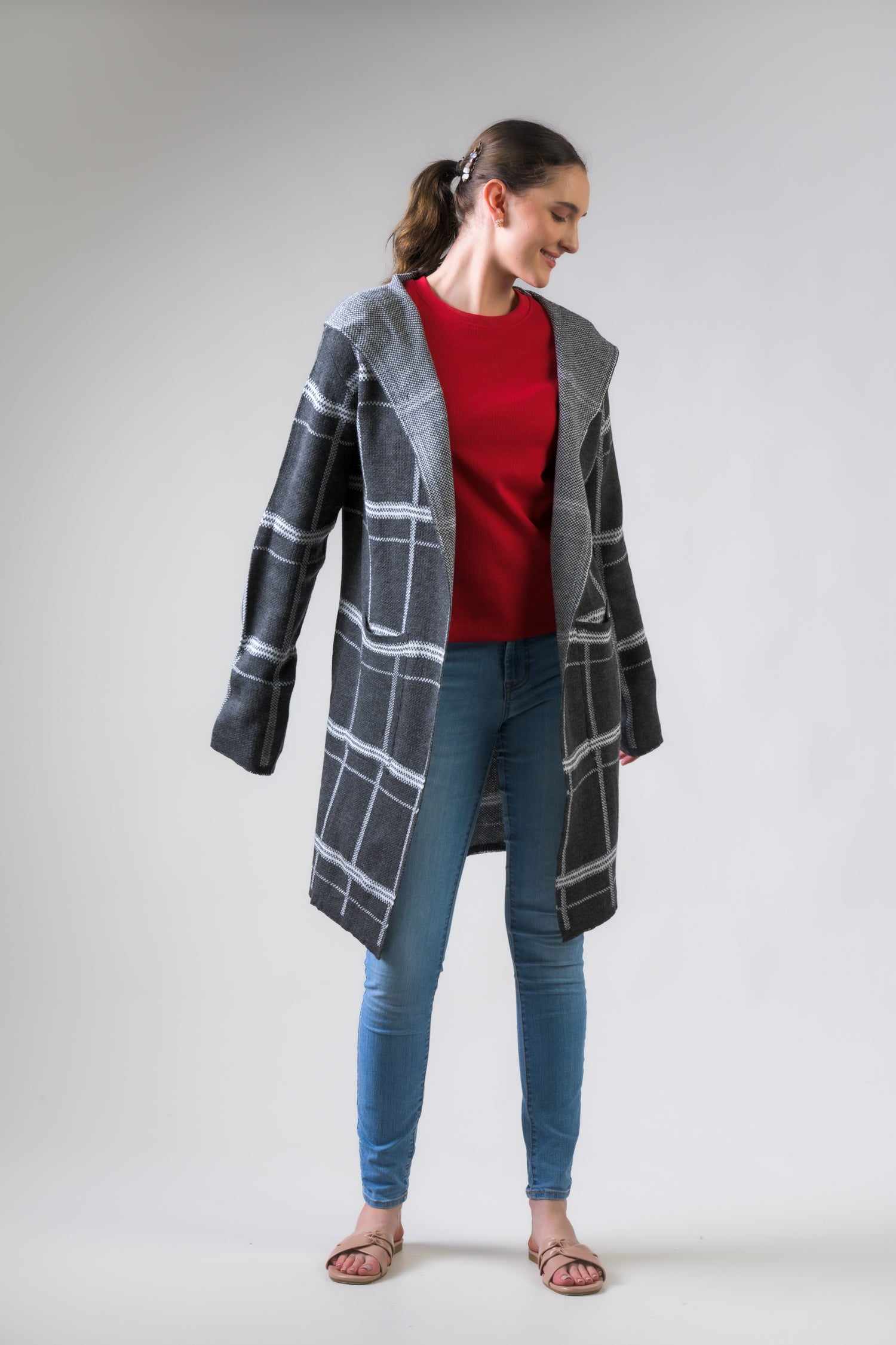 Rhea Pattern Jacket Grey / S/M