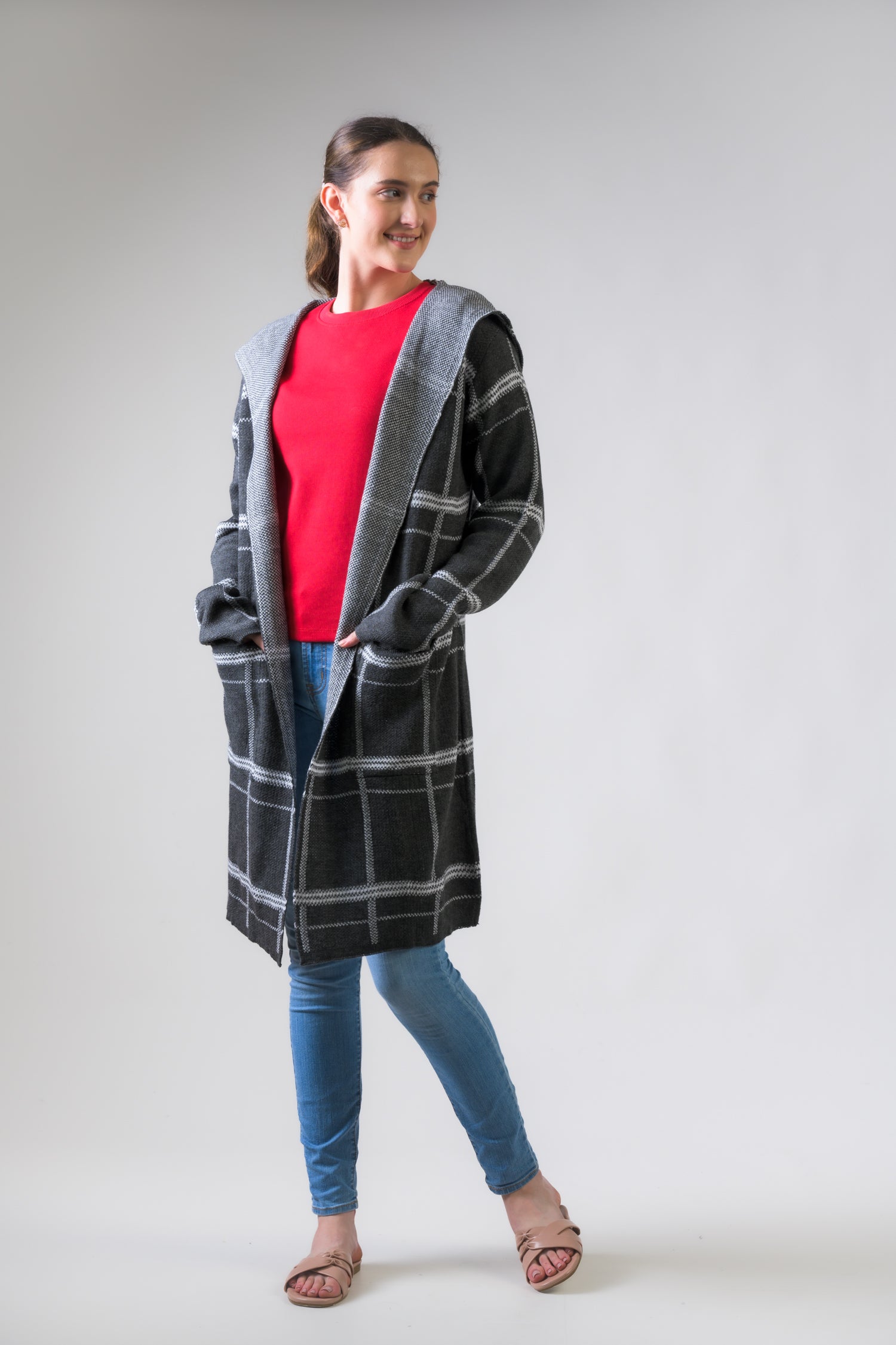 Rhea Pattern Jacket Grey / L/X