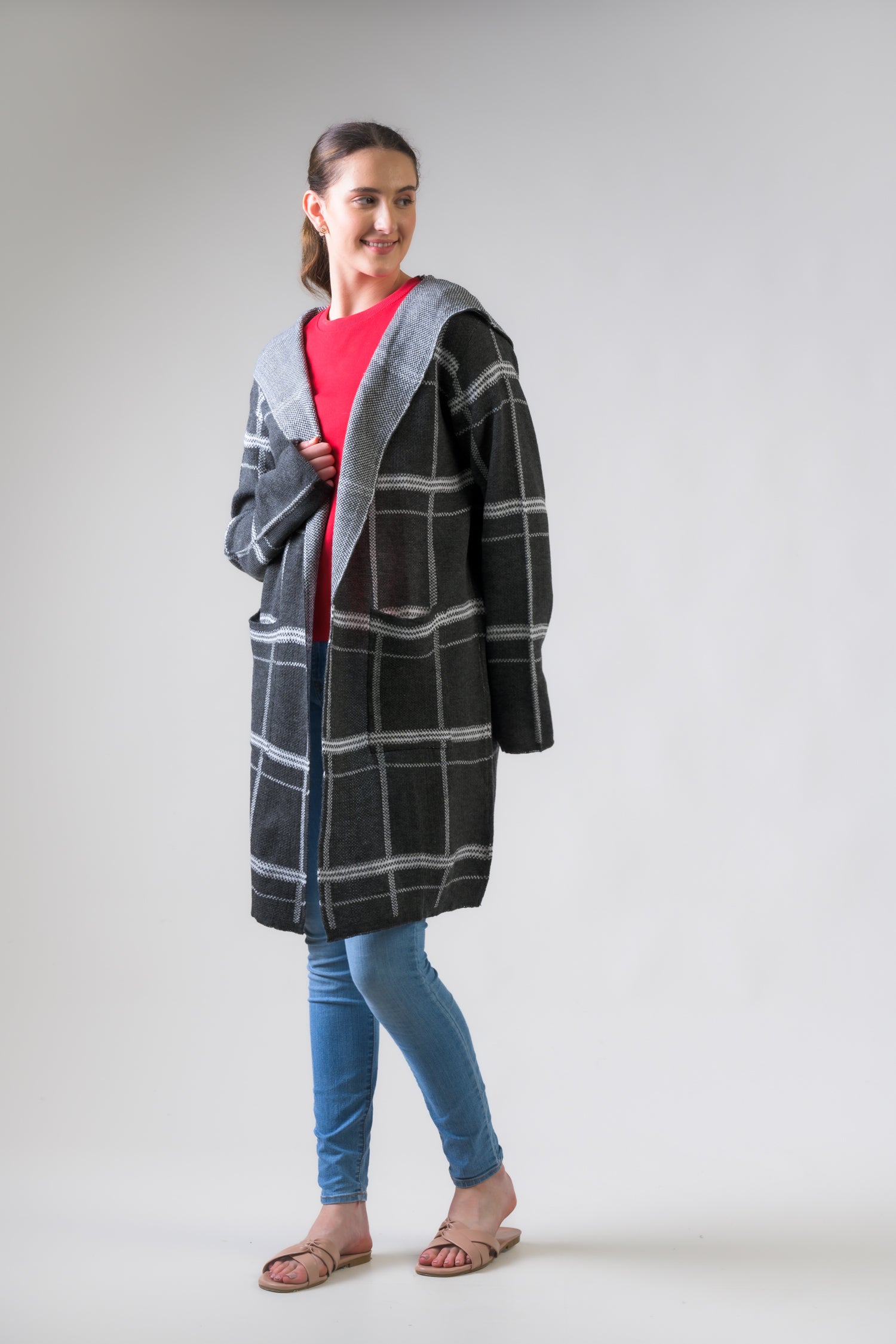 Rhea Pattern Jacket Grey / L/X