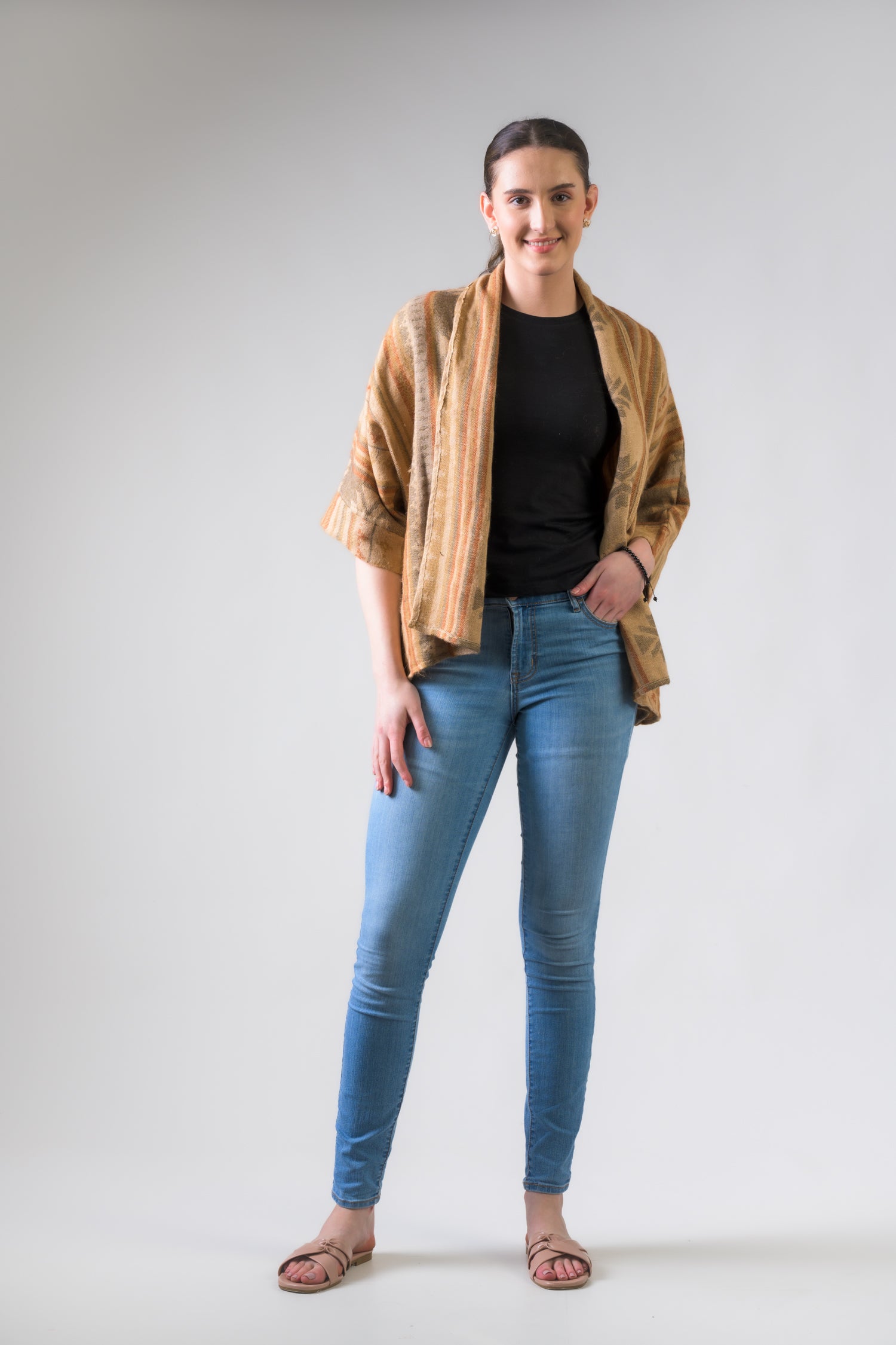 Rhea Southwest Light Jacket Beige / Small/Medium