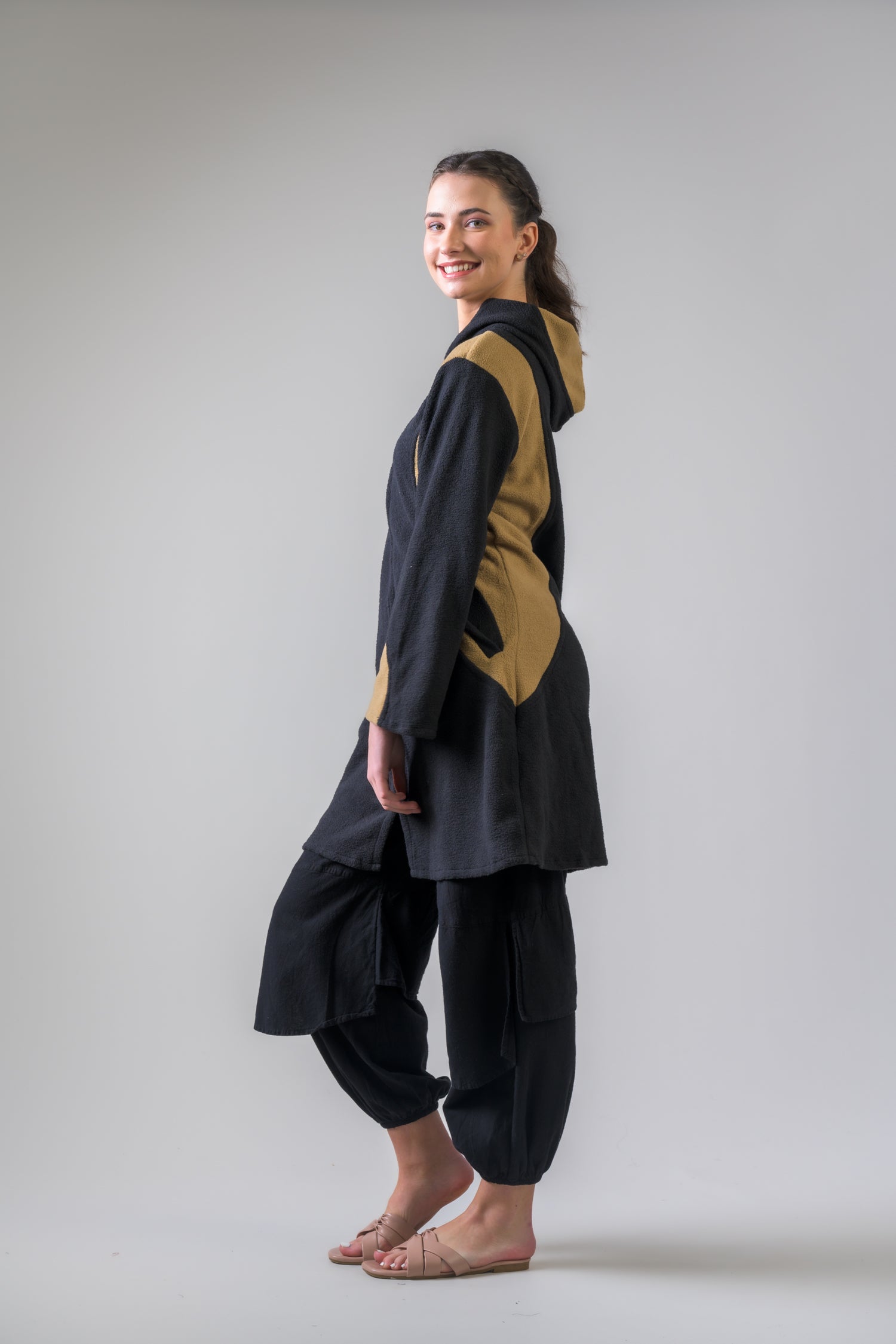 Rhea Fleecy Pocket Jacket Black / L/X