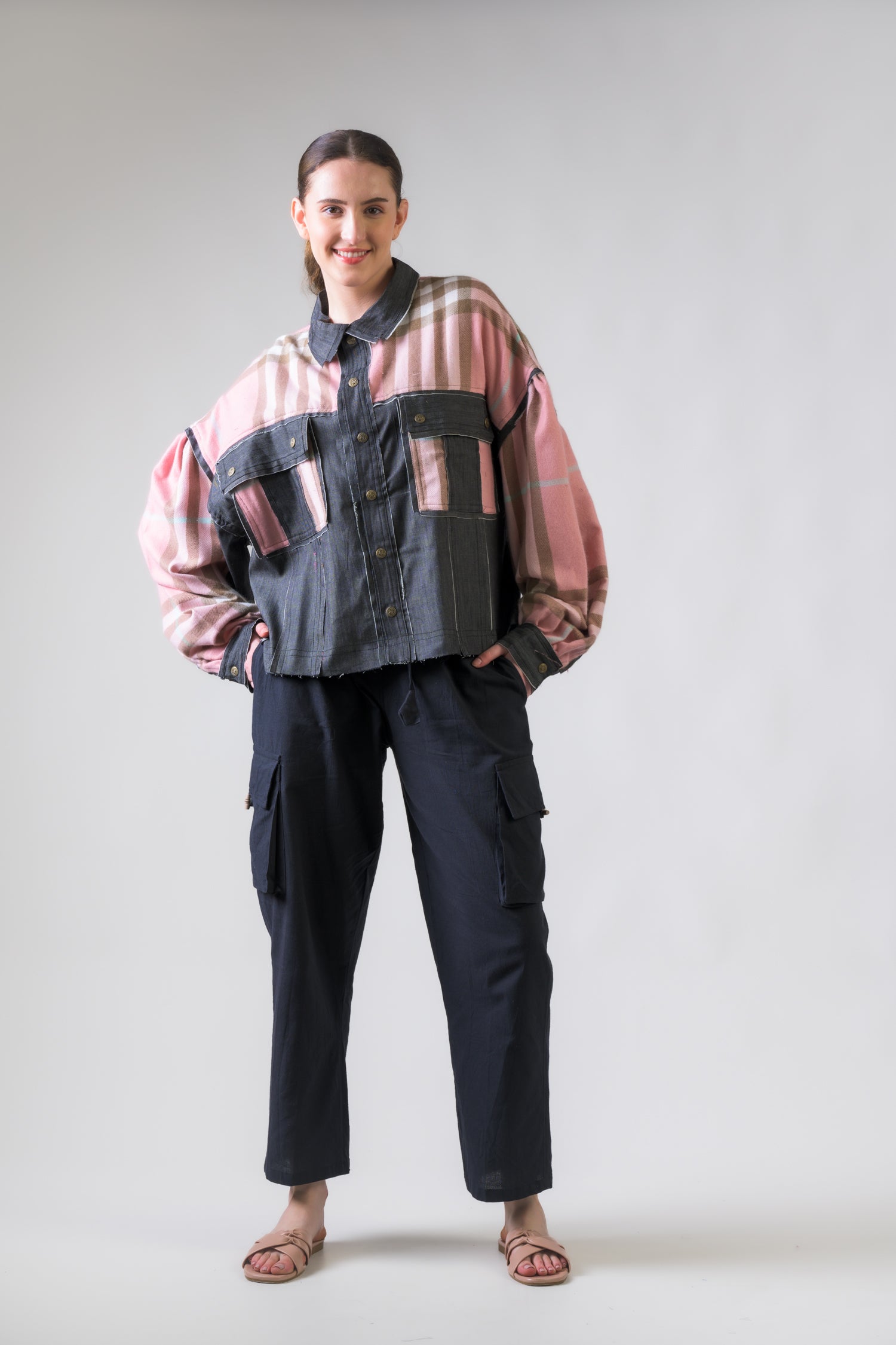 Rhea Light Jacket with Plaid Assorted / Small