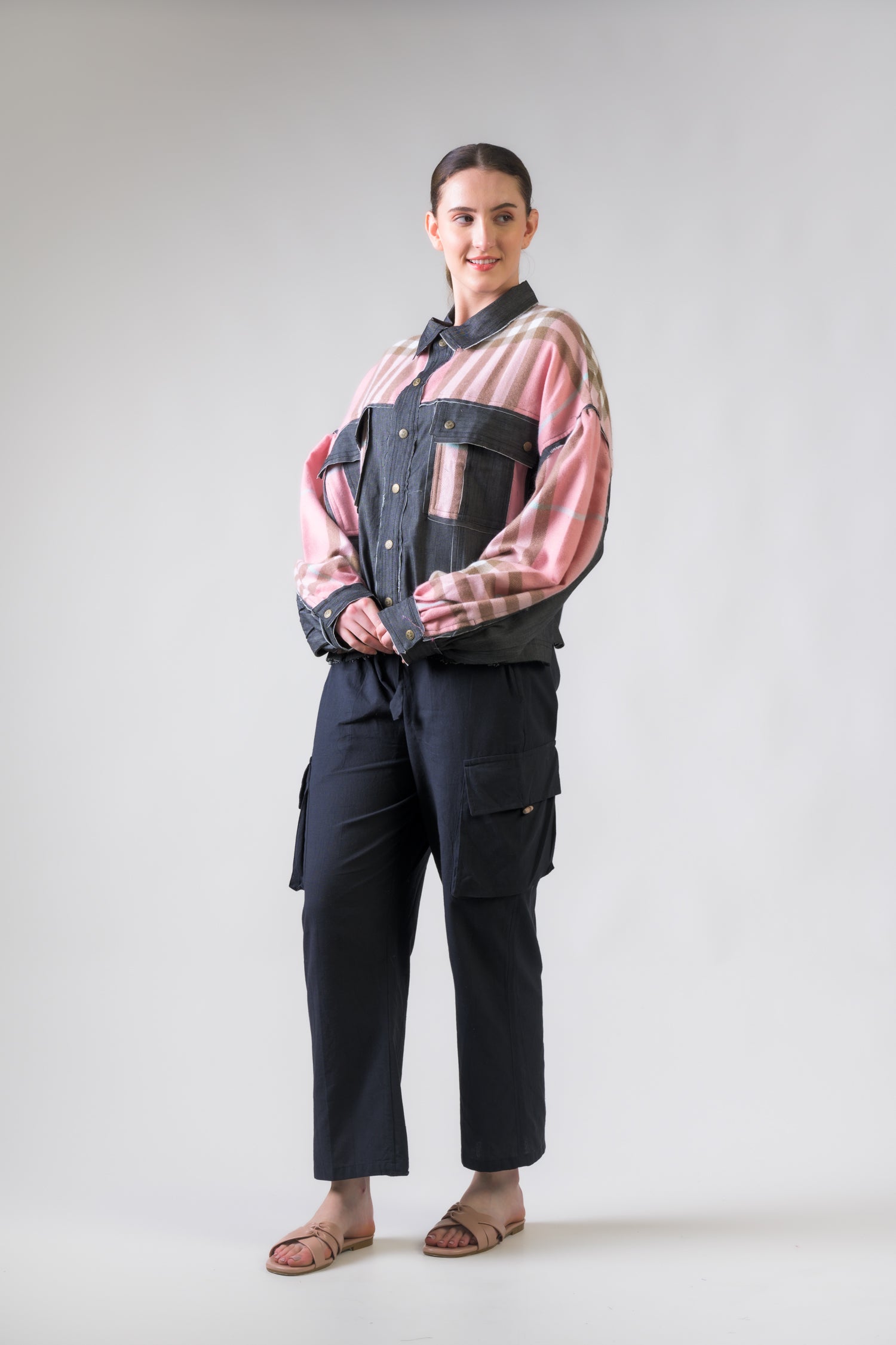 Rhea Light Jacket with Plaid Assorted / Large