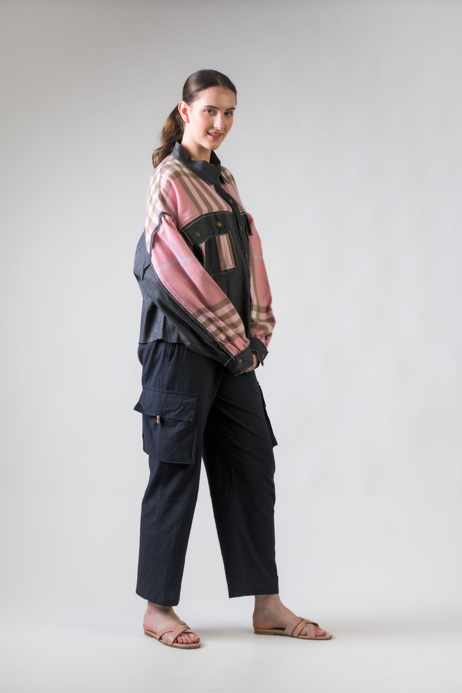 Rhea Light Jacket with Plaid Assorted / Small