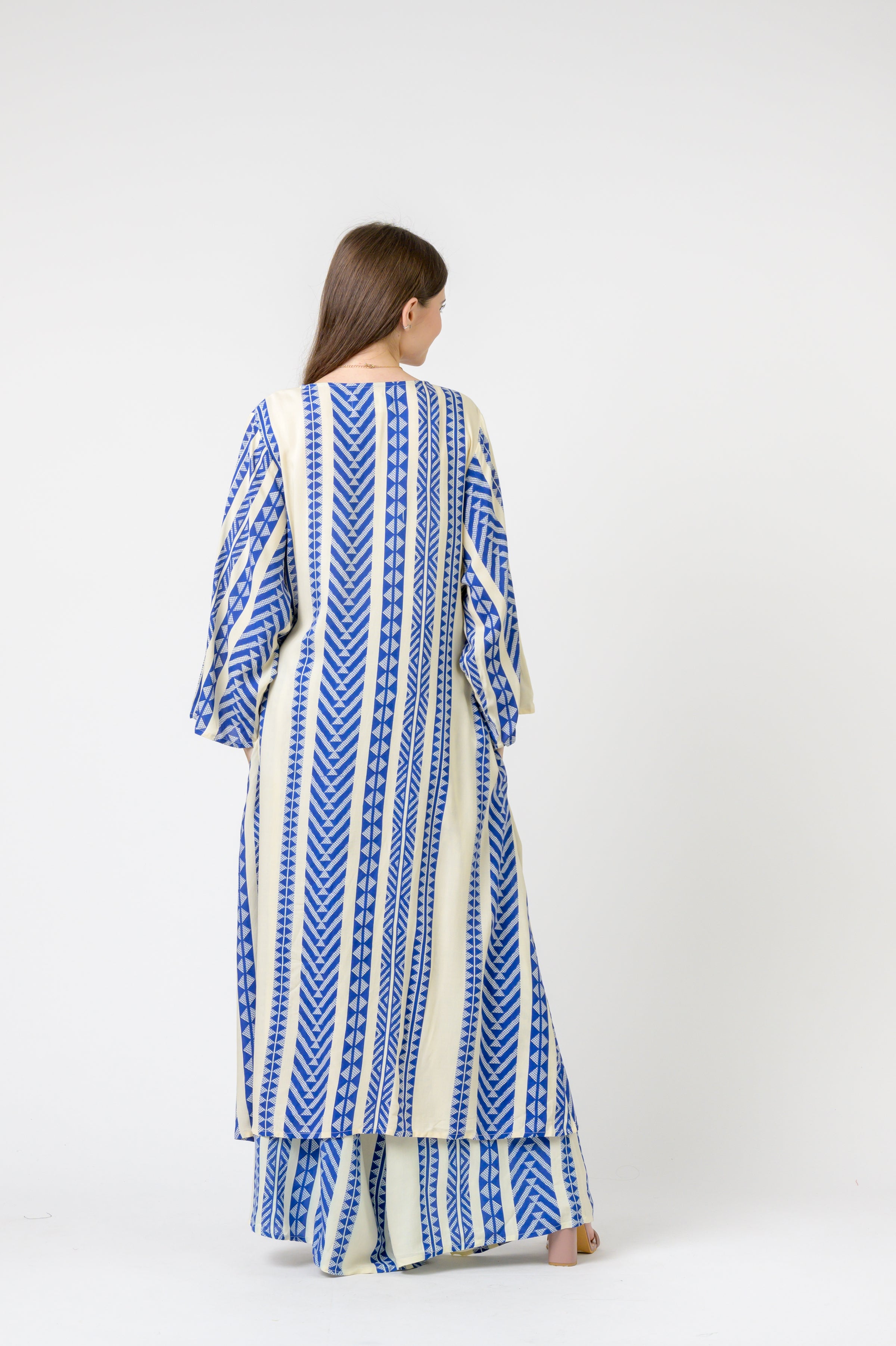 Rhea Print Long Jacket