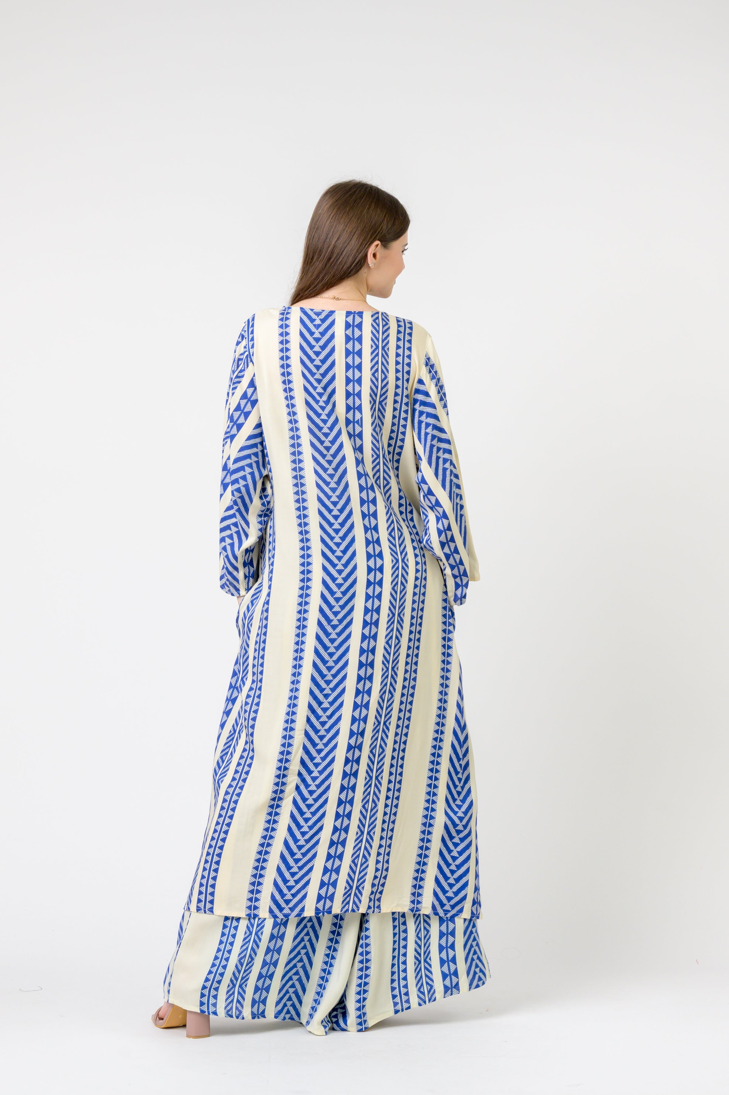 Rhea Print Long Jacket