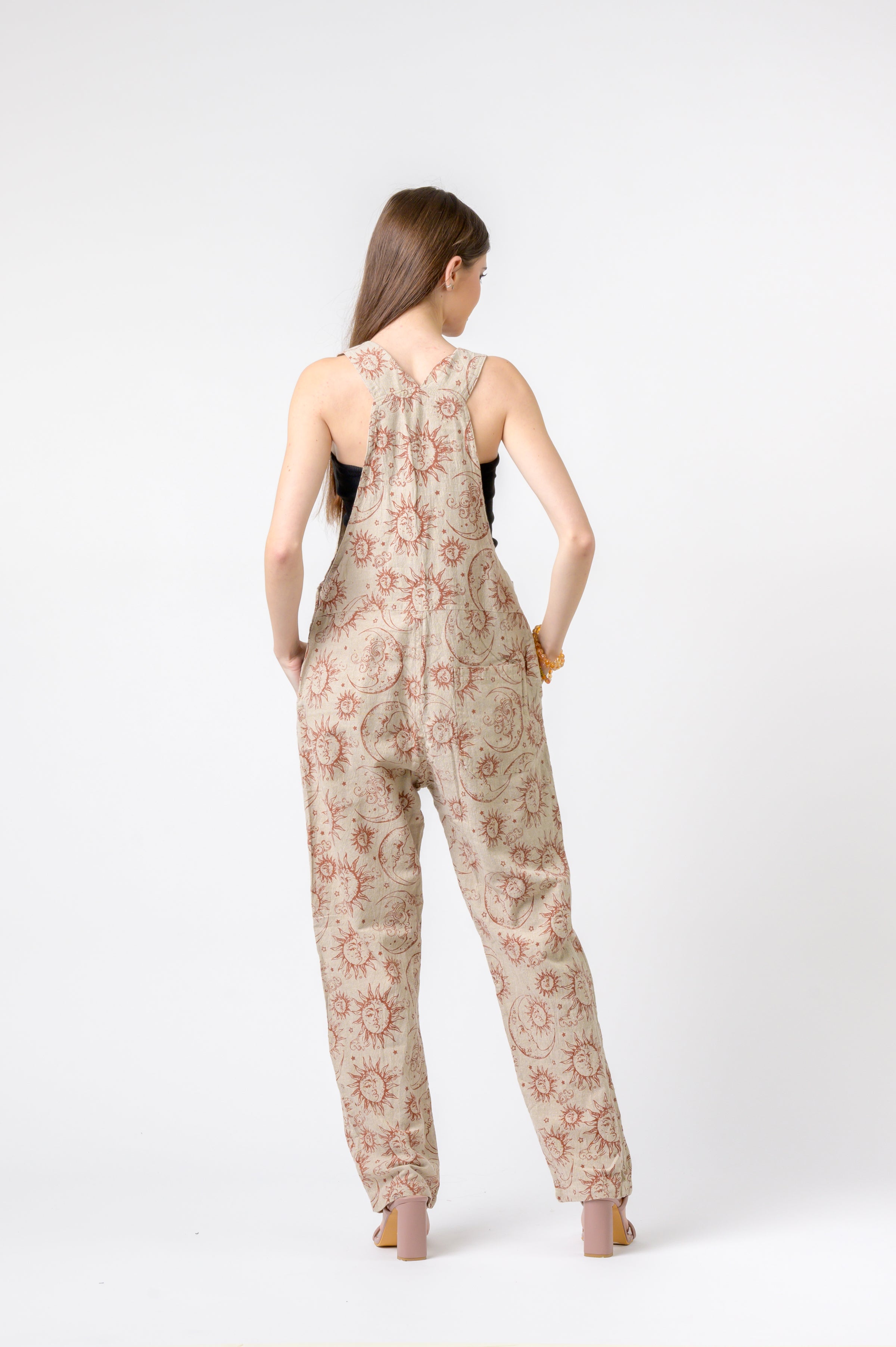 Rhea Cotton Style Sun and Moon Print Jumper
