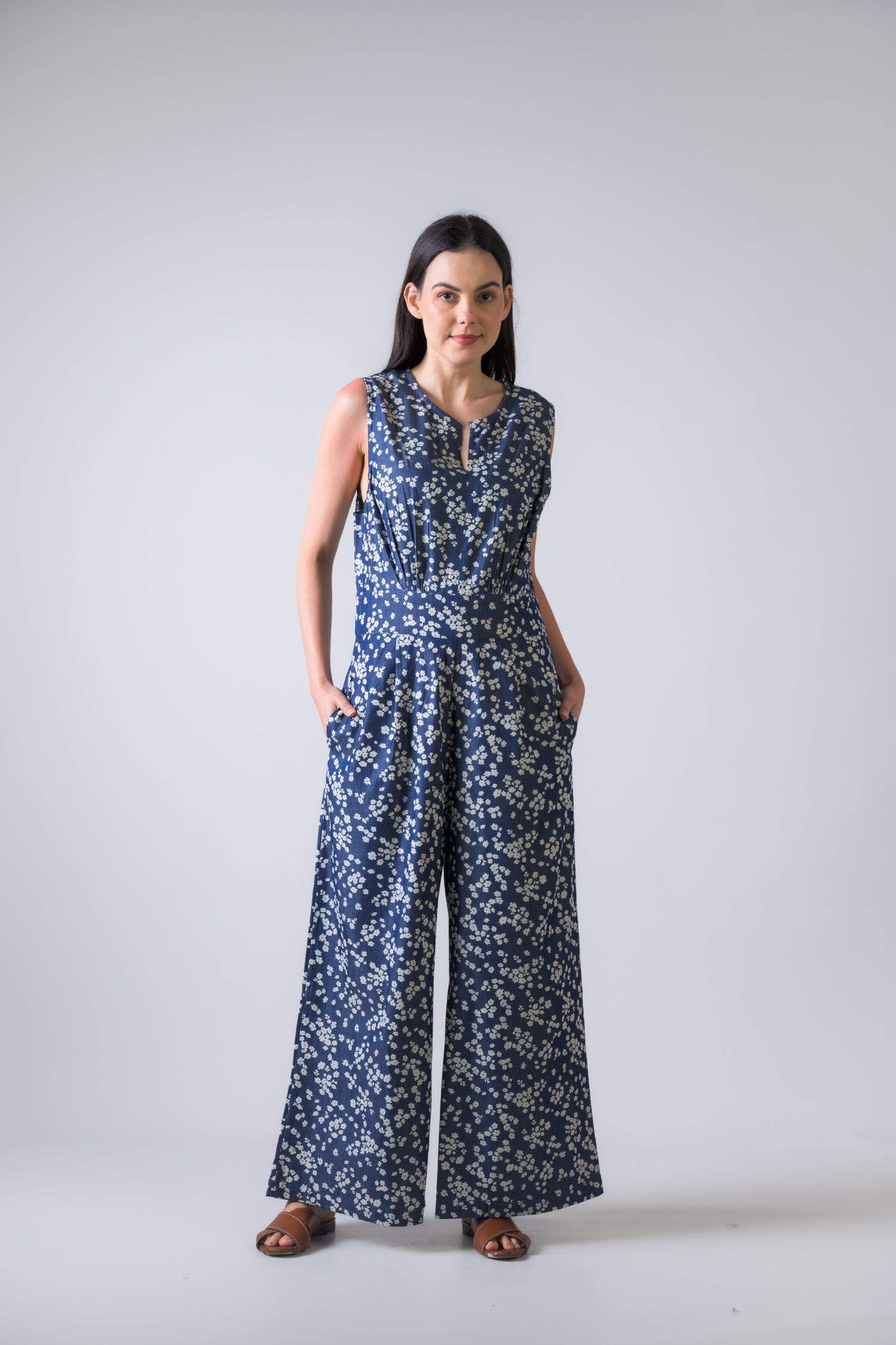 Rhea Lilas Jumpsuit Blue / S/M