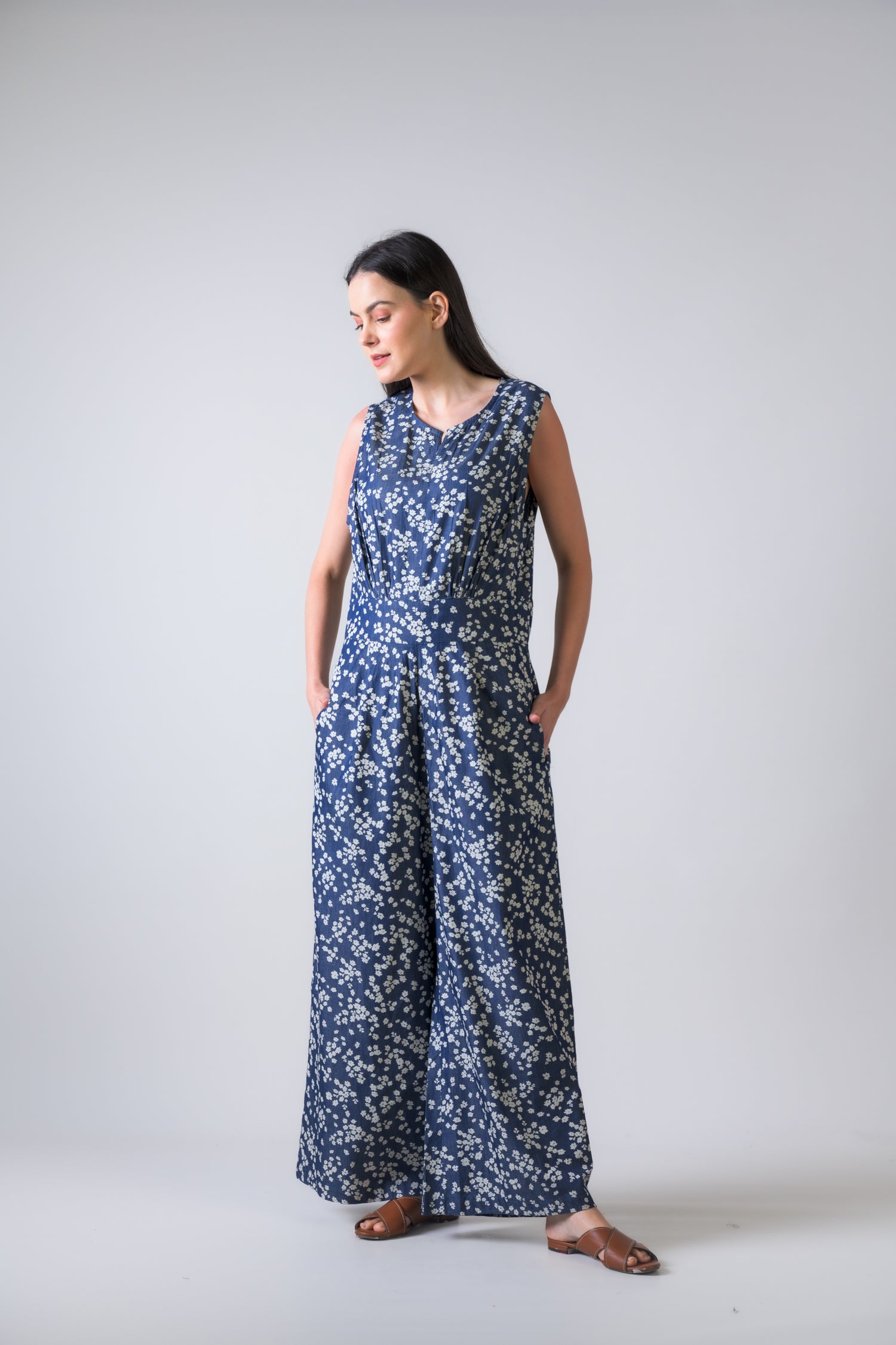 Rhea Lilas Jumpsuit Blue / S/M