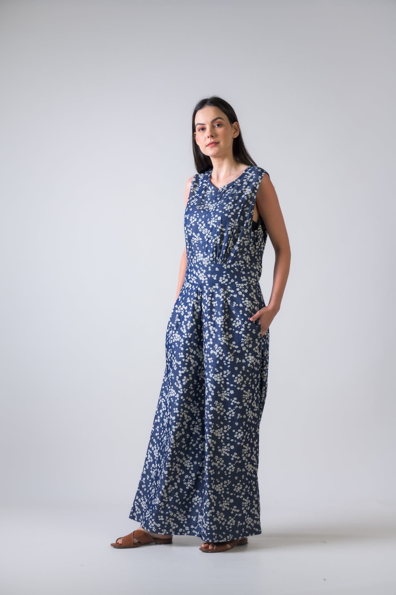 Rhea Lilas Jumpsuit Blue / S/M