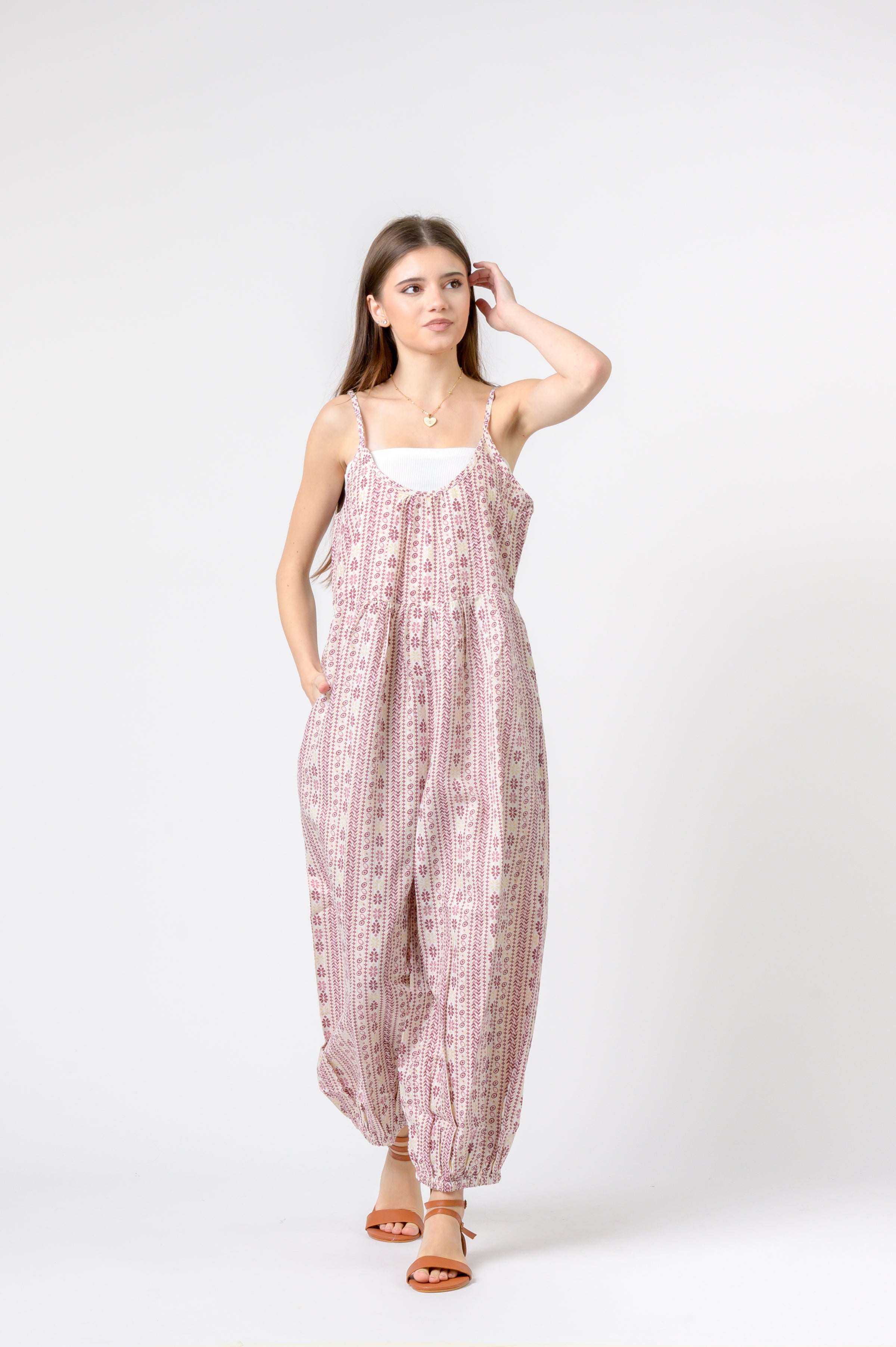 Rhea Eva Jumpsuit Flower Print
