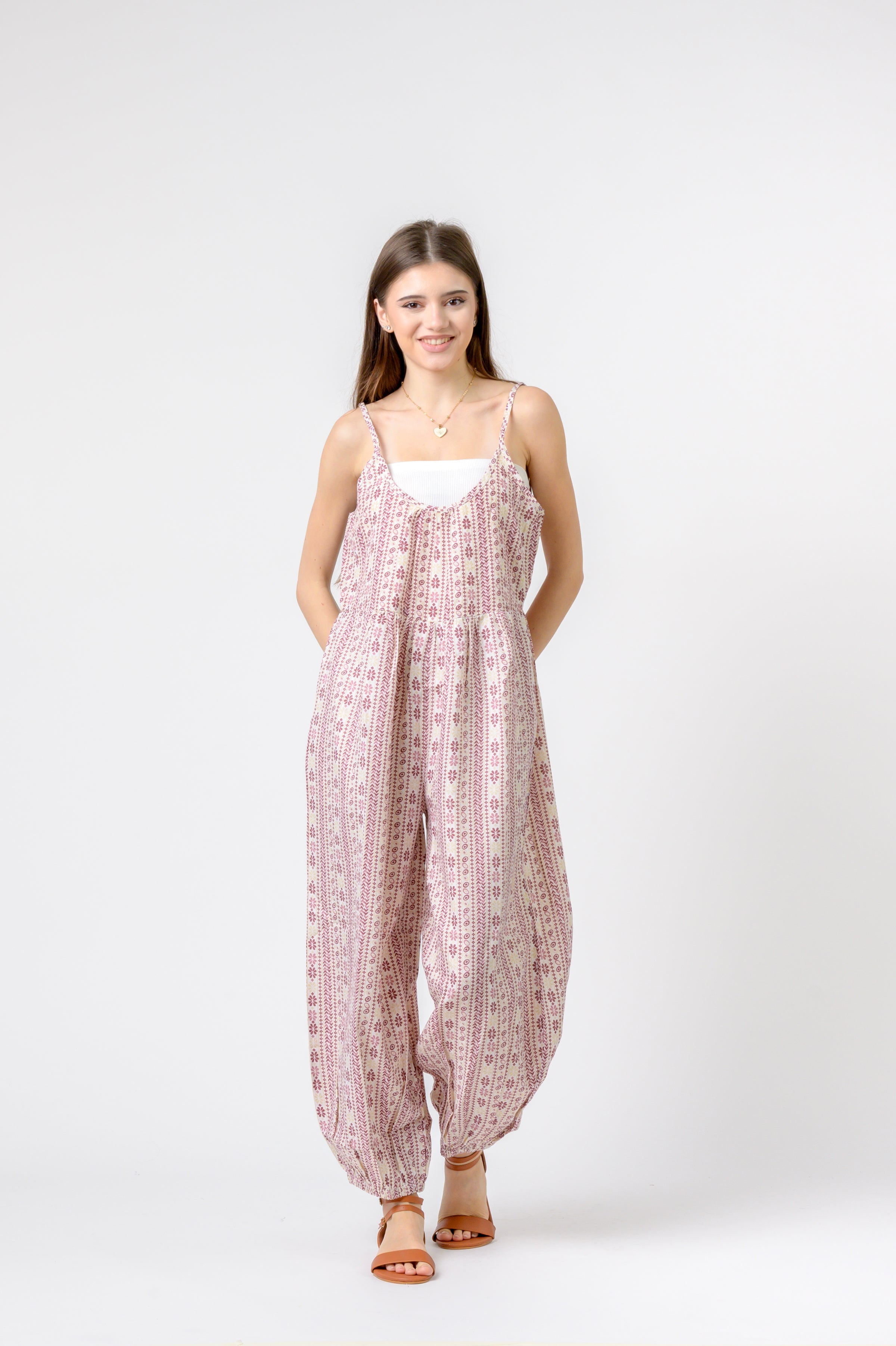 Rhea Eva Jumpsuit Flower Print