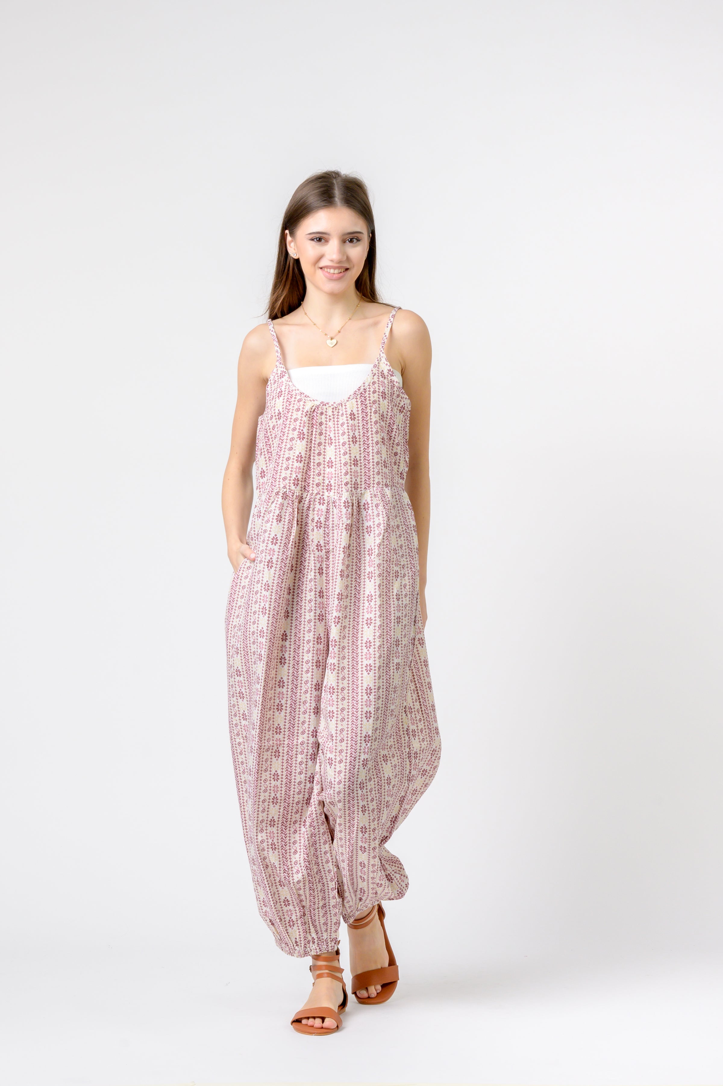 Rhea Eva Jumpsuit Flower Print