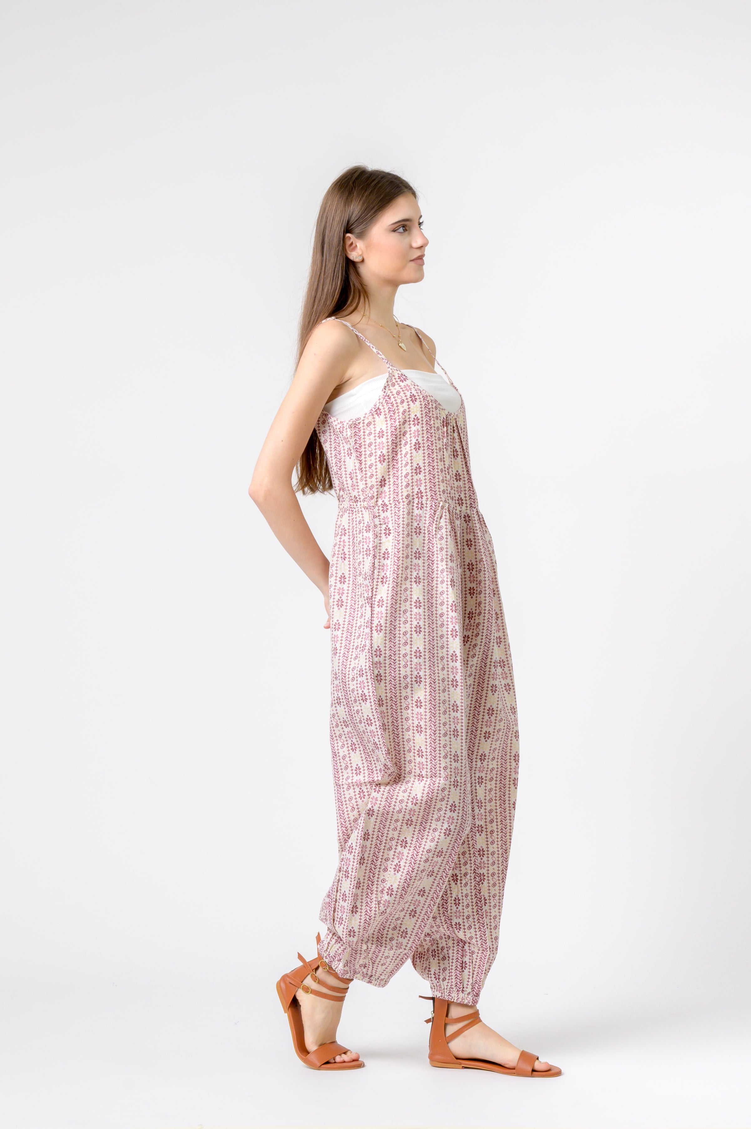 Rhea Eva Jumpsuit Flower Print