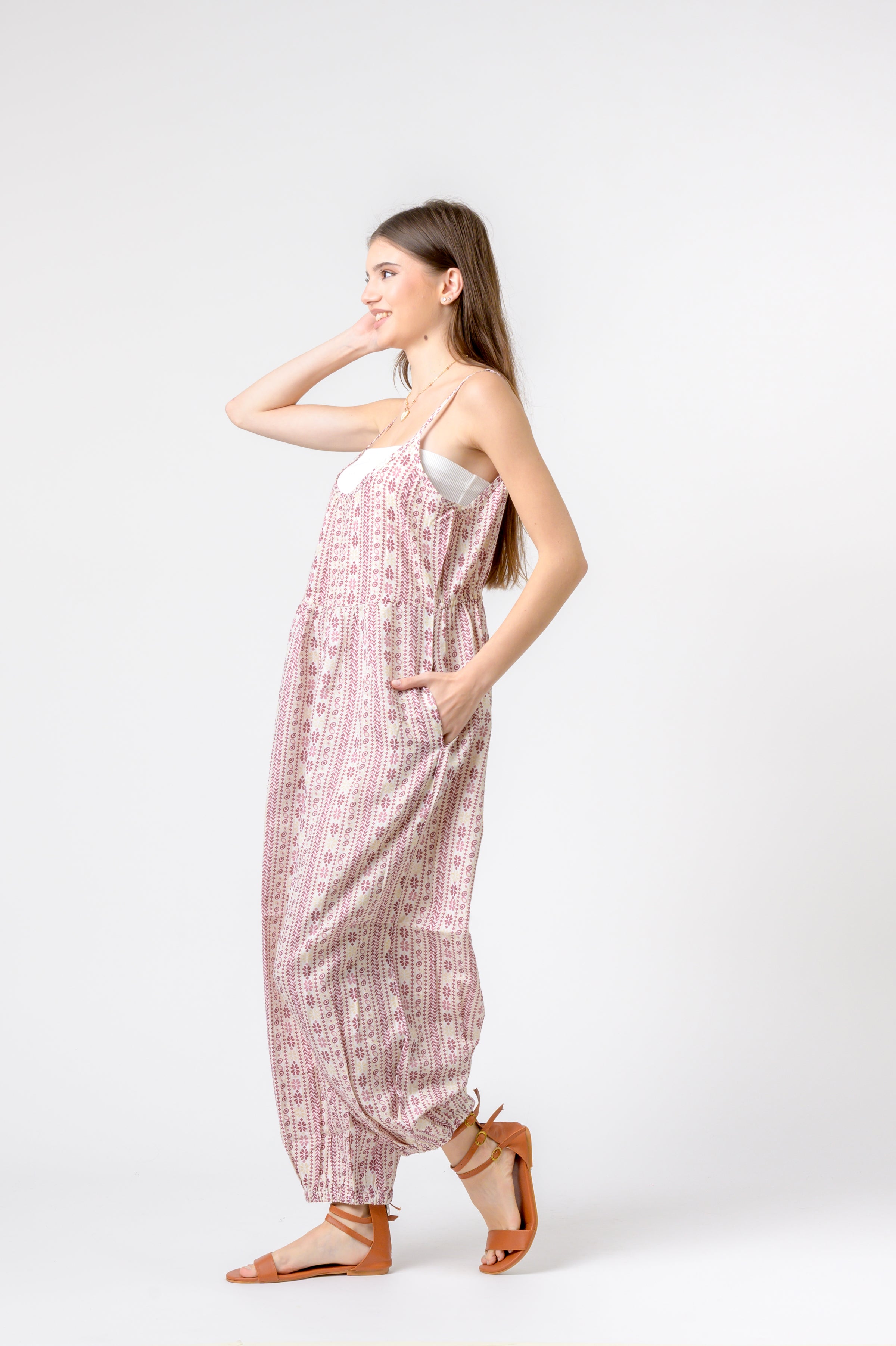 Rhea Eva Jumpsuit Flower Print