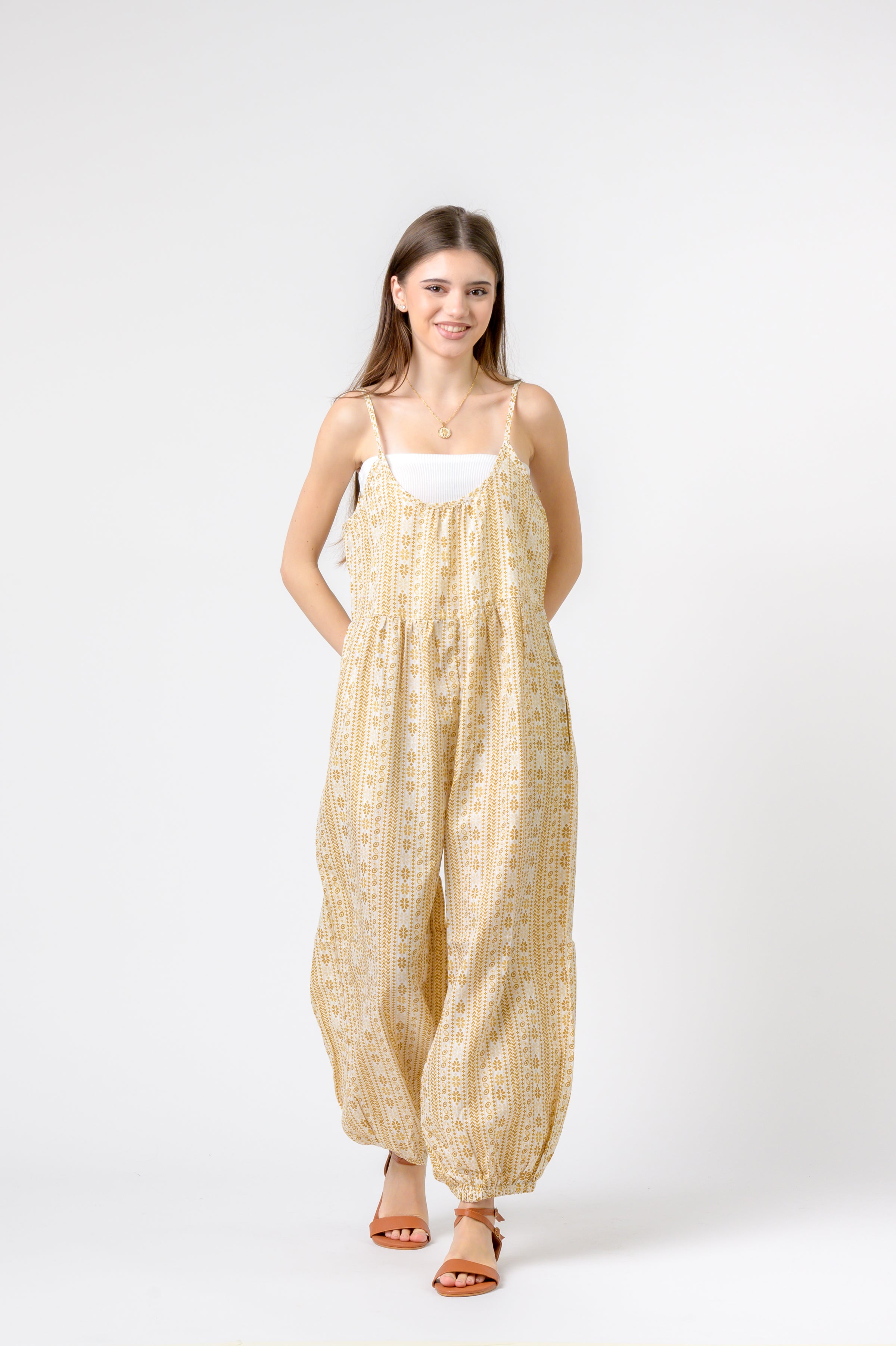 Rhea Eva Jumpsuit Flower Print