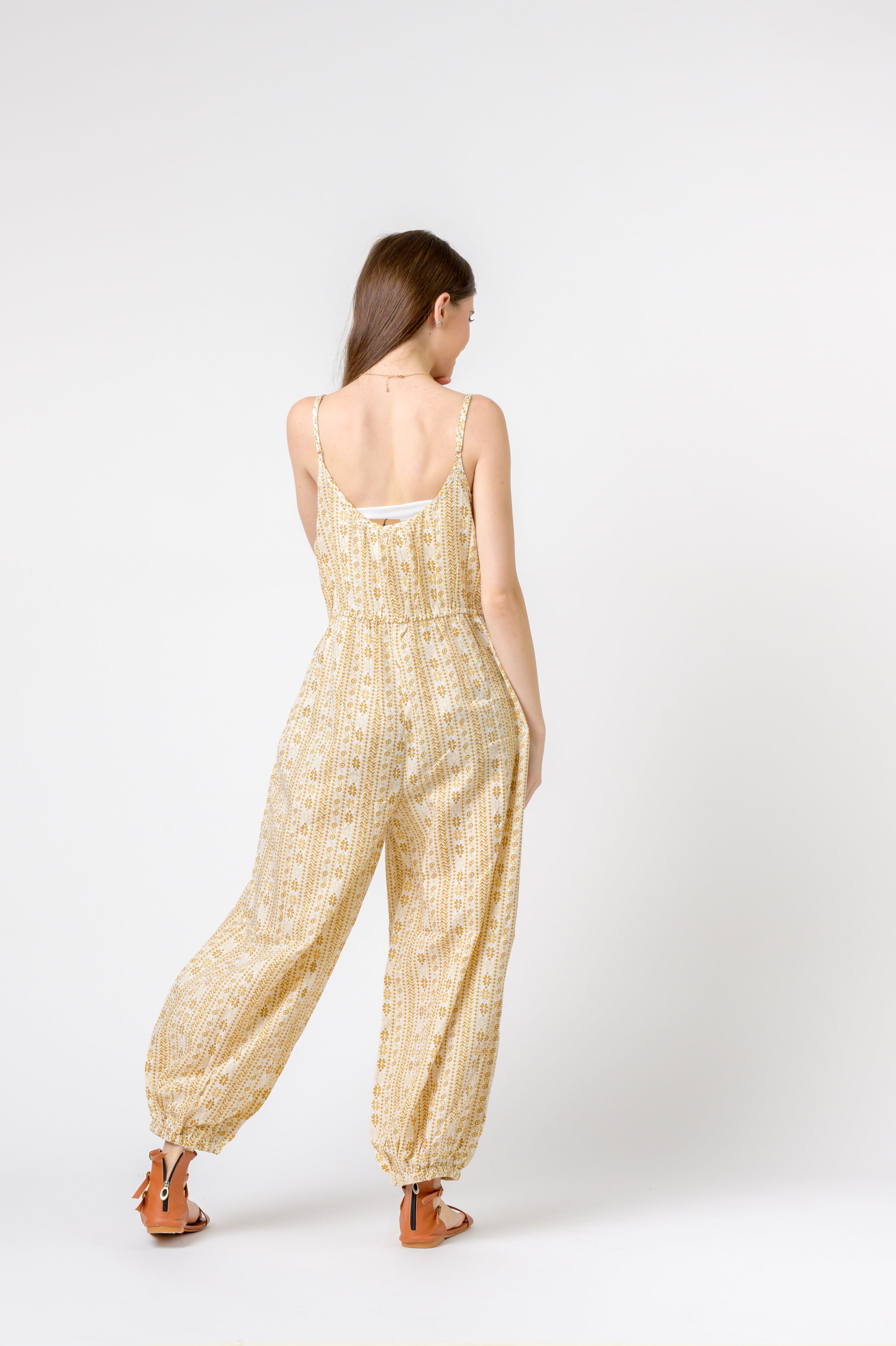 Rhea Eva Jumpsuit Flower Print